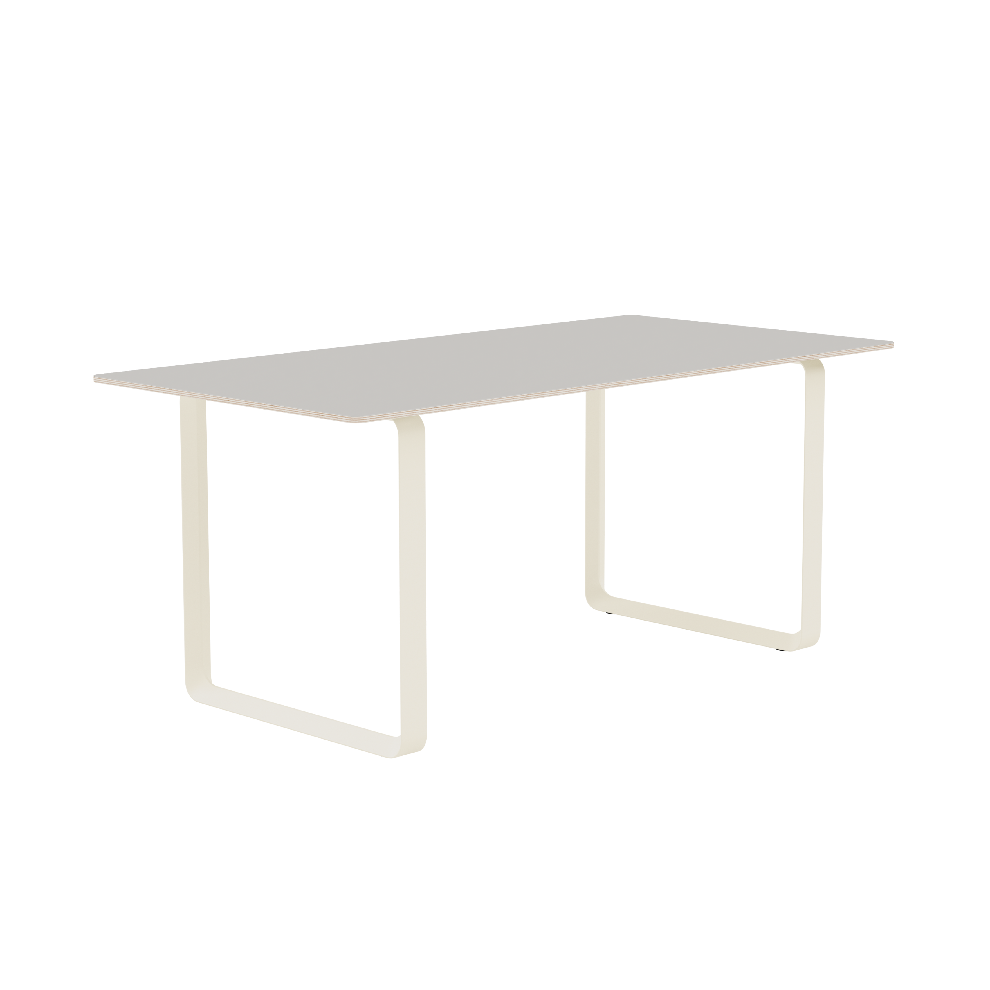 Stół 70/70 szary z piaskową podstawą – Muuto
