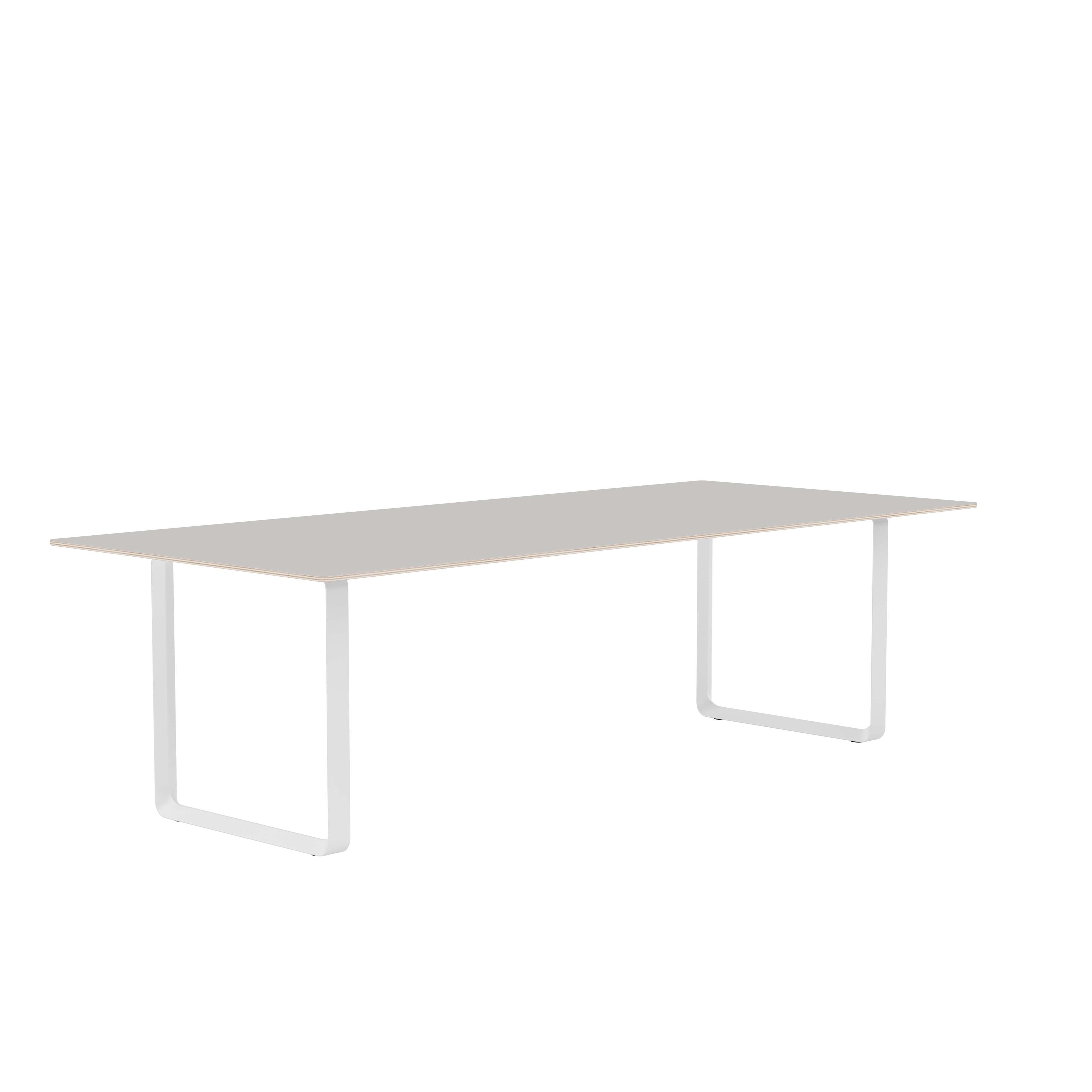 Gray 70/70 Table with White Base