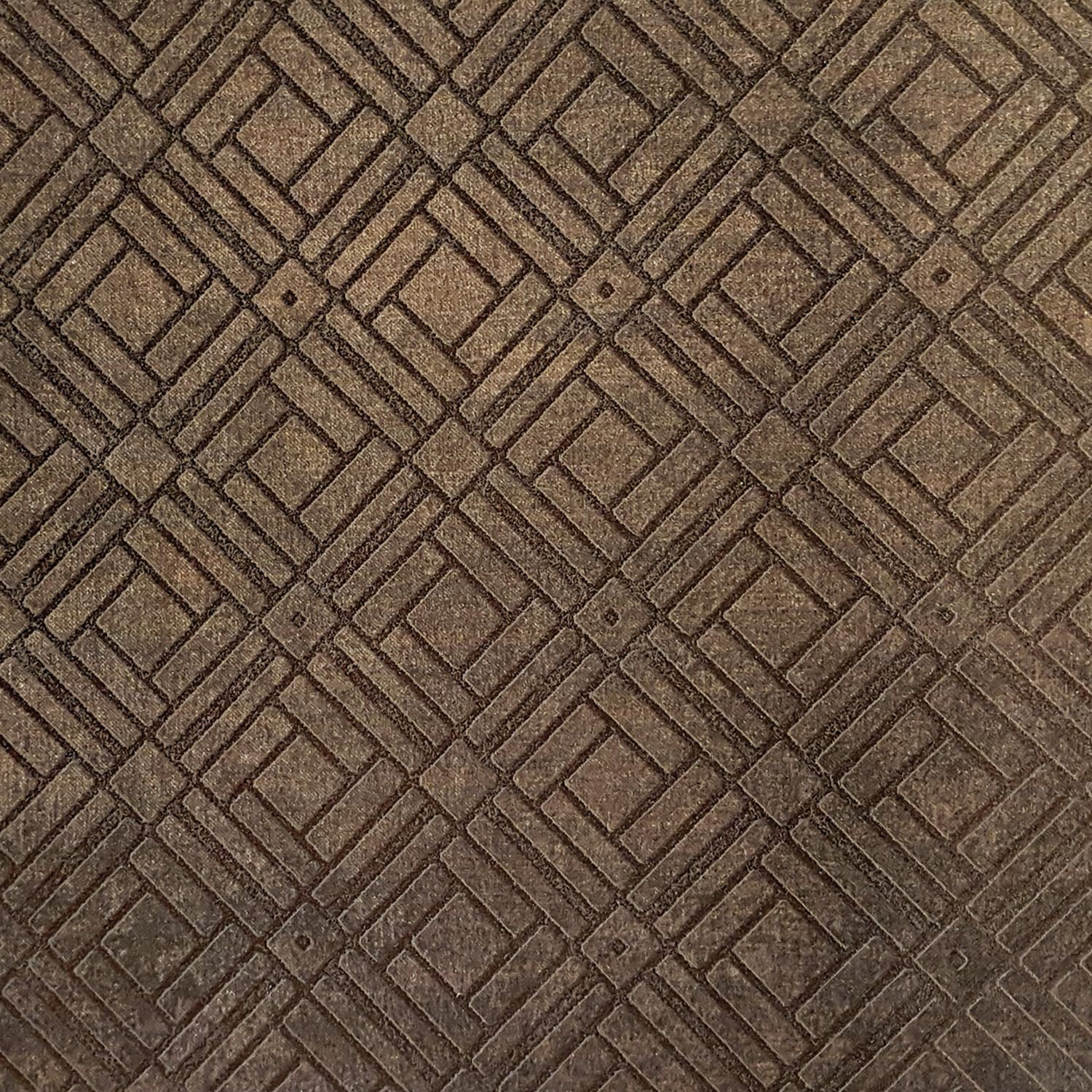 Metallic wallpaper with geometric pattern KHEOPS - TAUPE taupe