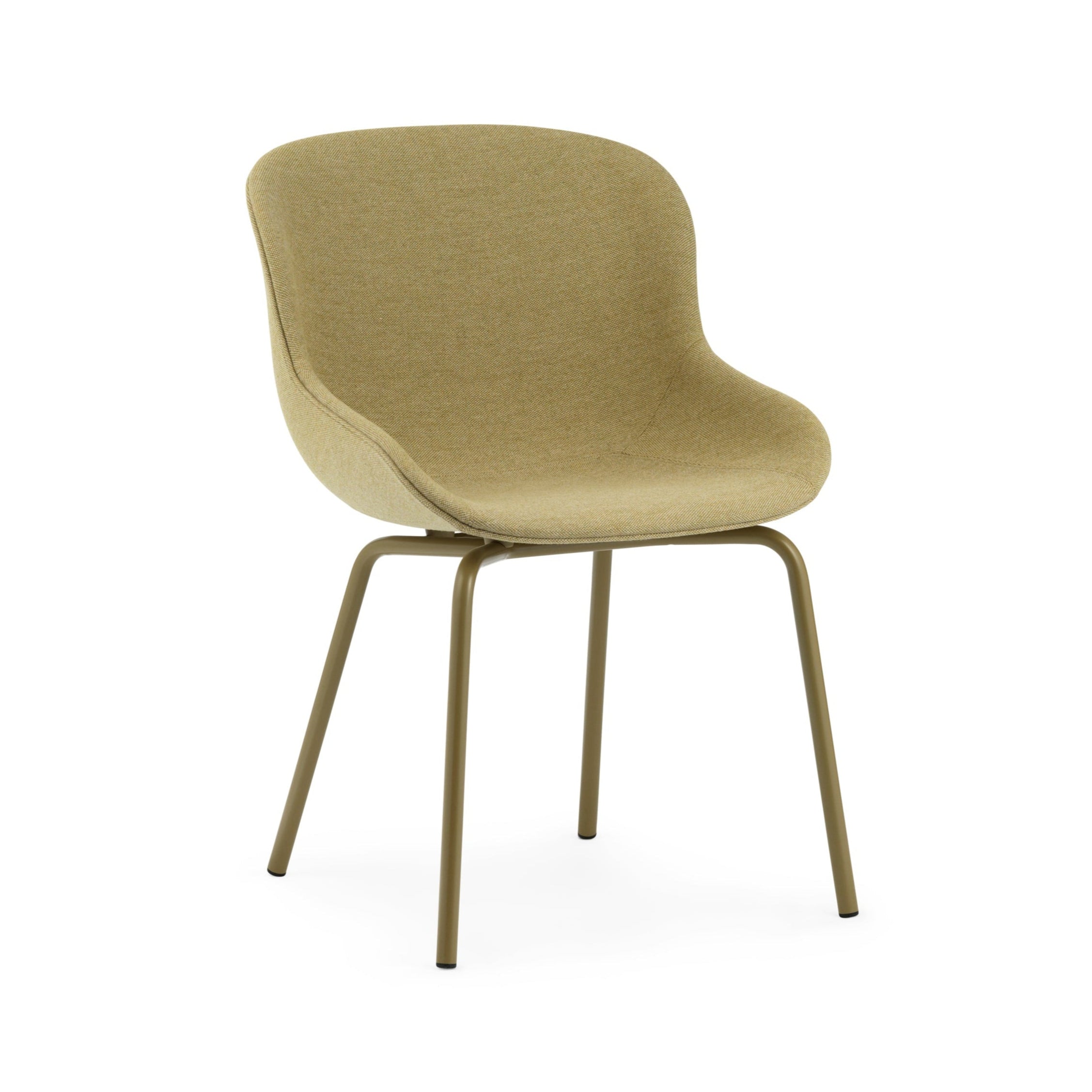 Hyg chair upholstered with an olive base