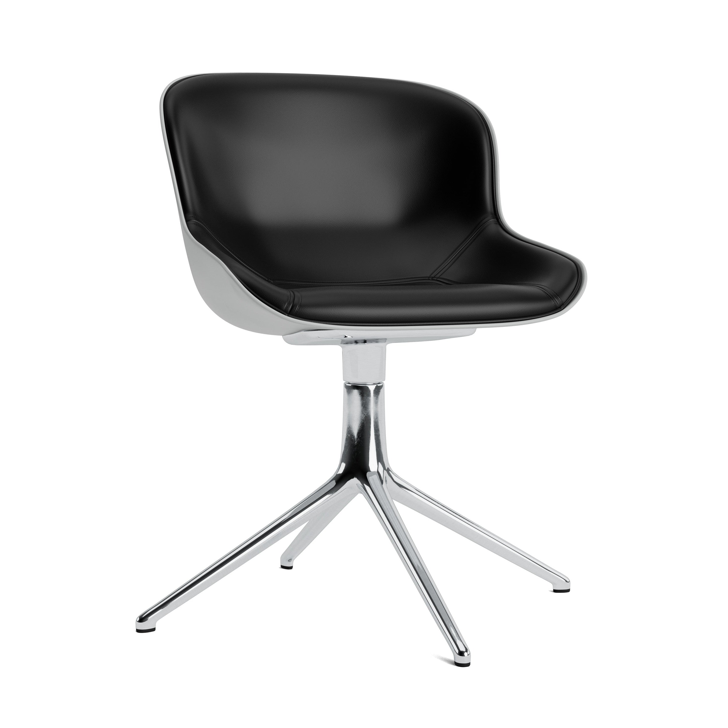 Gestoffeerde bureaustoel HYG 4L grijs met aluminium basis