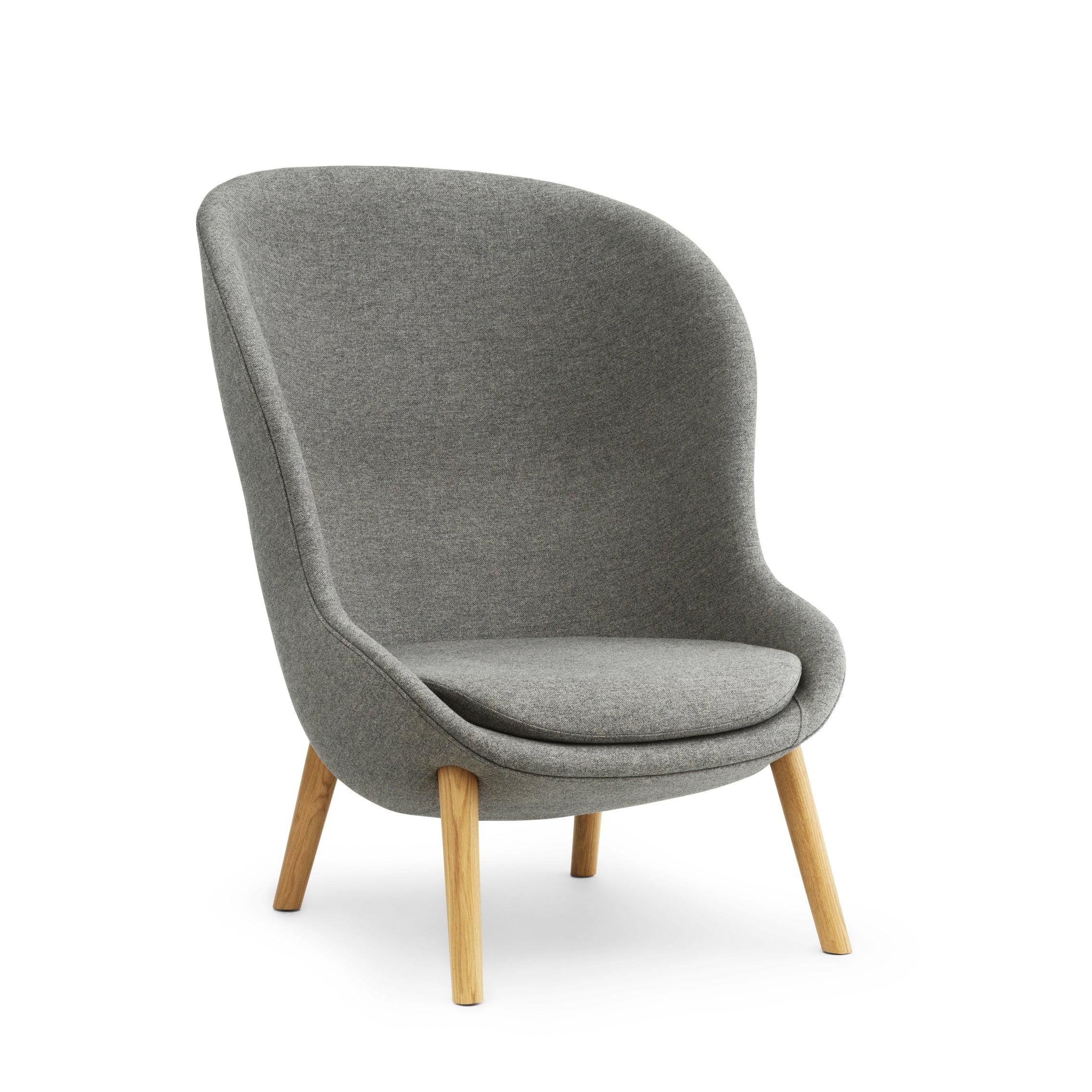 Fauteuil HYG HIGH met eiken basis