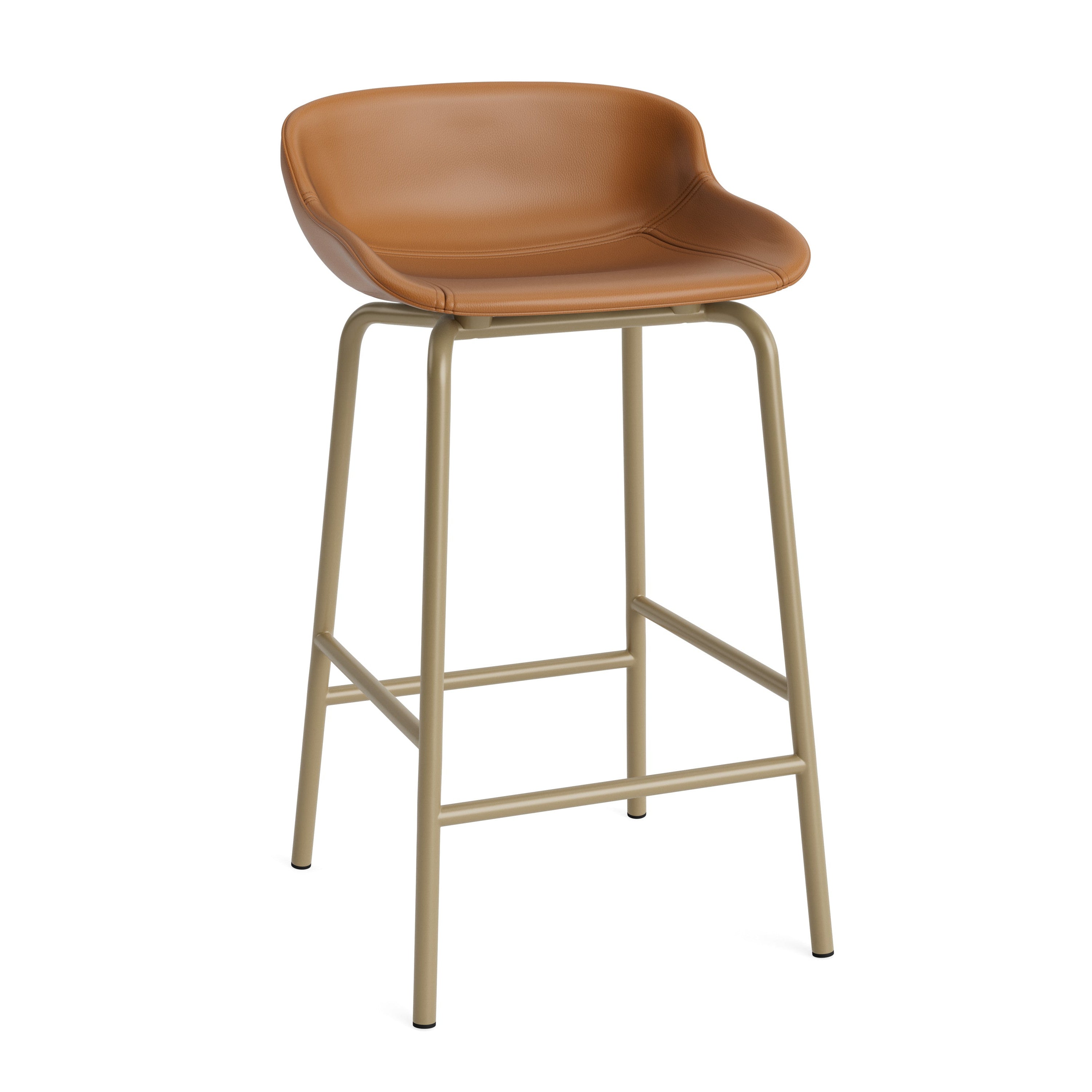 Gestoffeerde barkruk HYG met zandkleurige basis