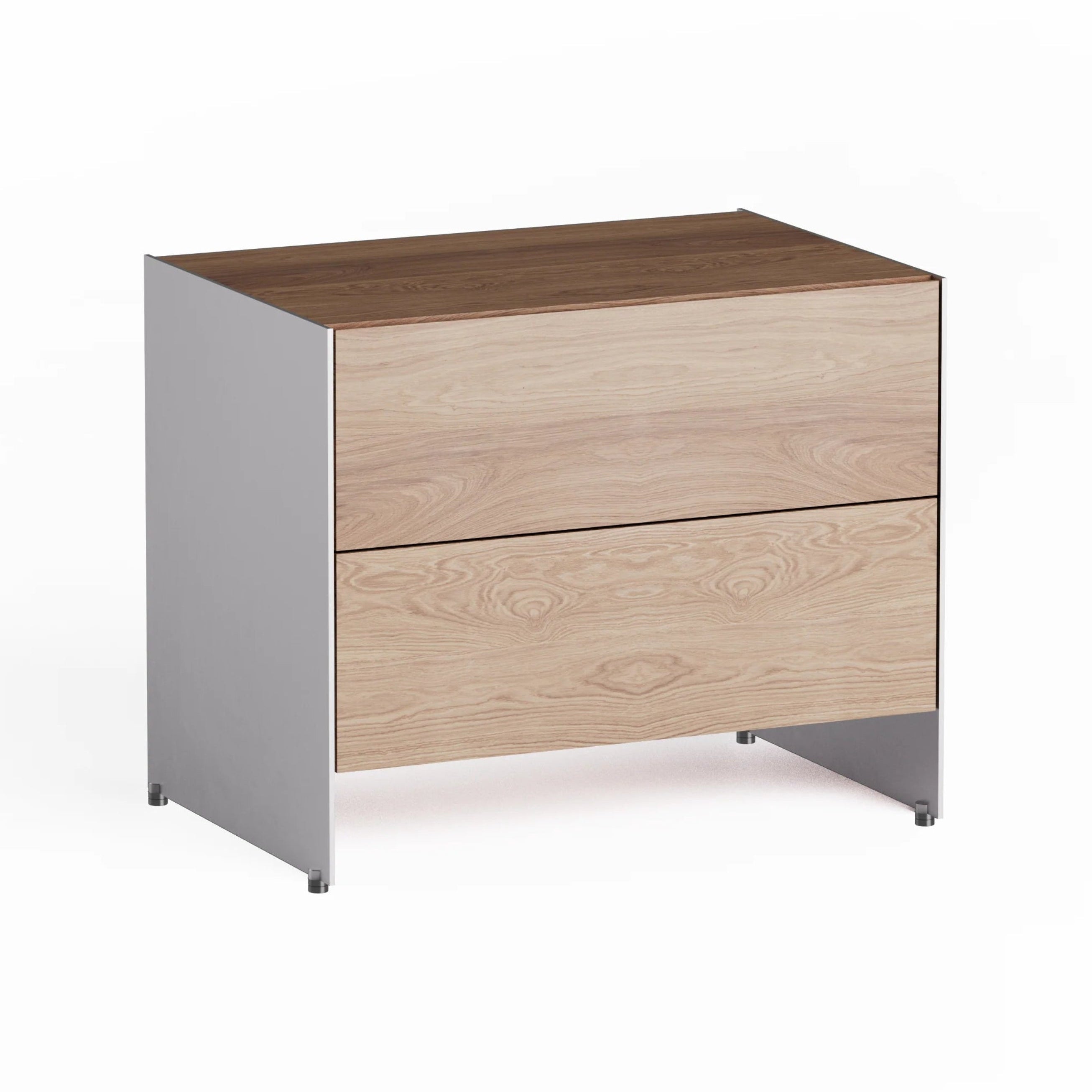 ALOOX 60 Cabinet in Oak Wood with Aluminum Finish