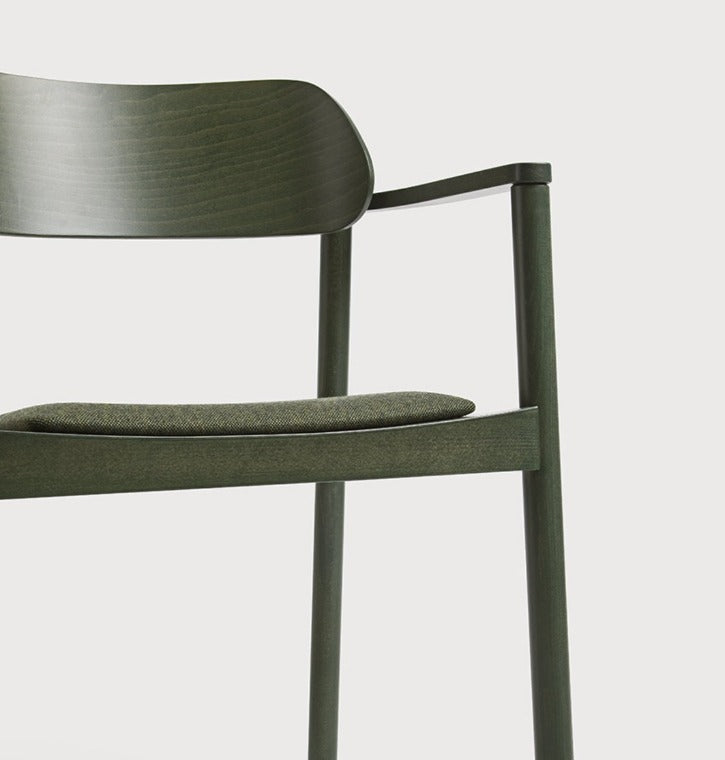 Chair with nimm armrests B-4590 beech wood