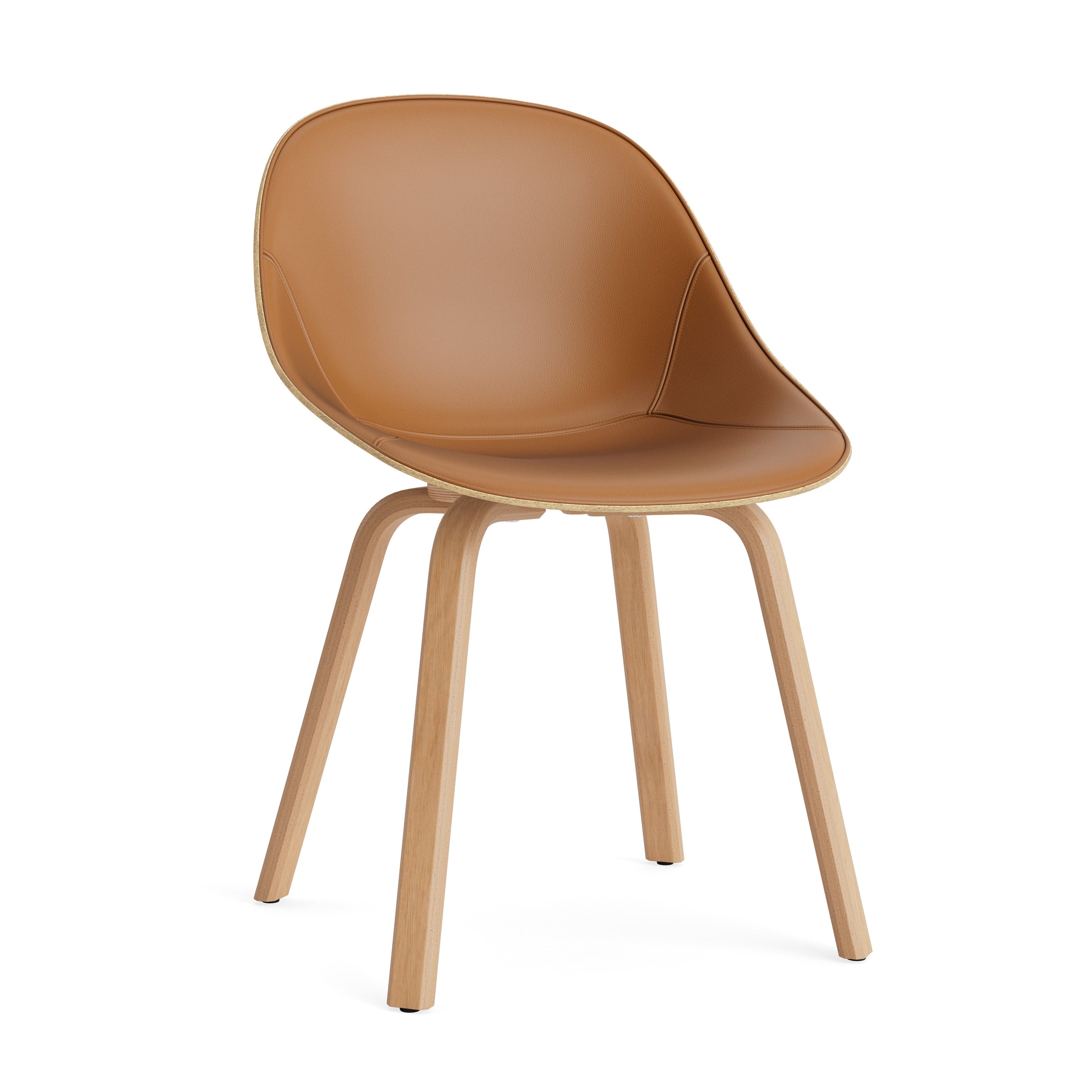 A chair upholstered mats with a beech base