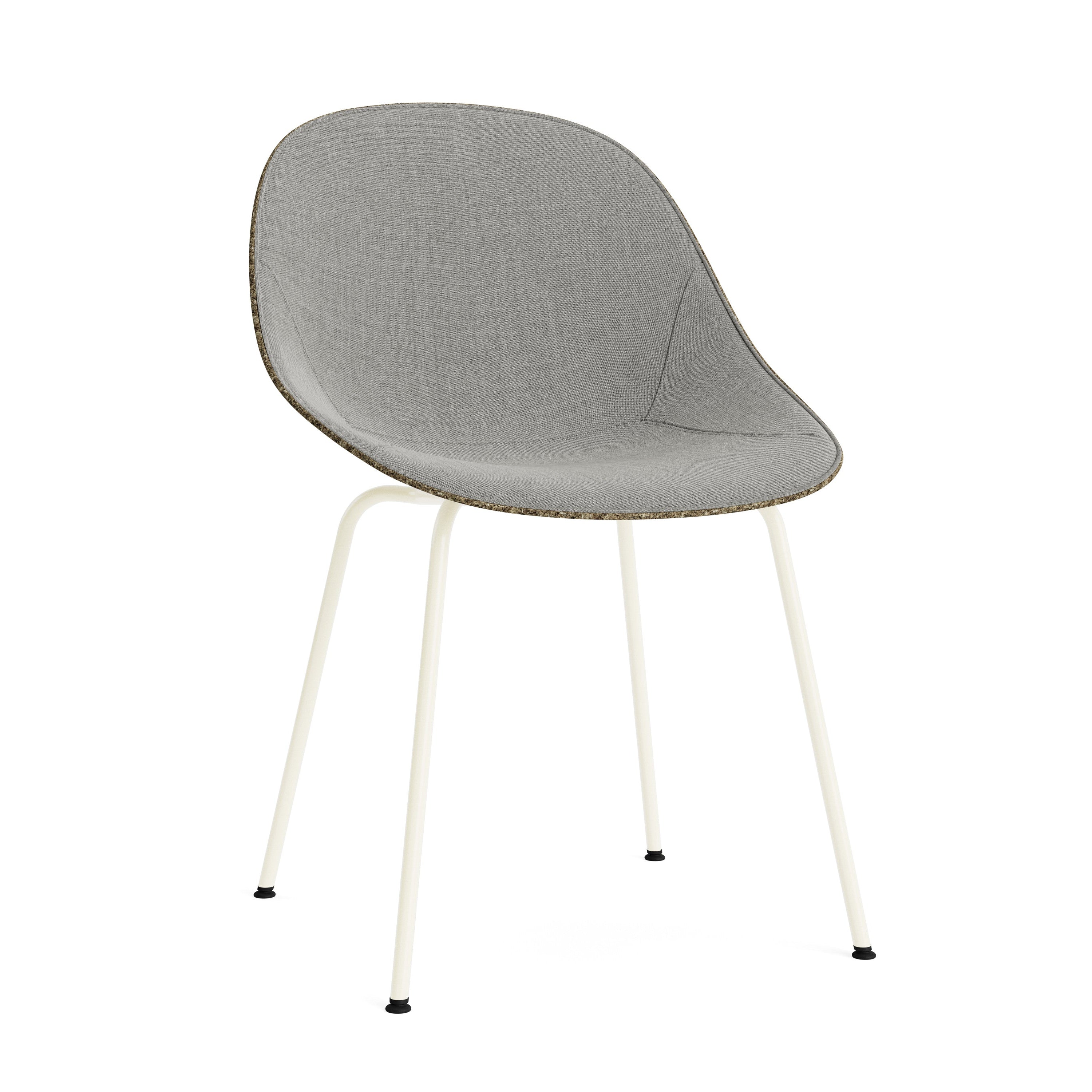 Upholstered chair green mat with a cream base