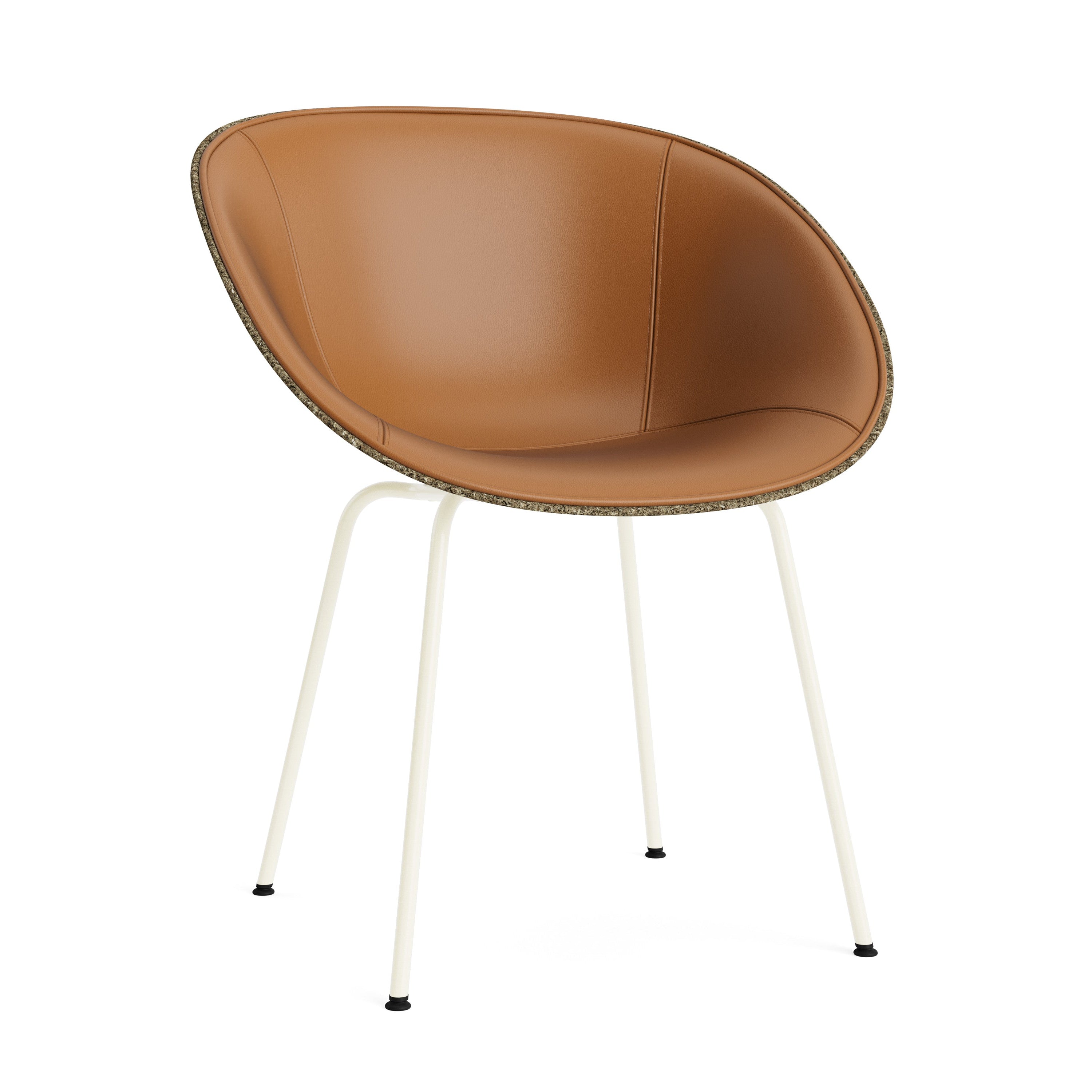 Upholstered chair Armchair Green Mat with a cream base