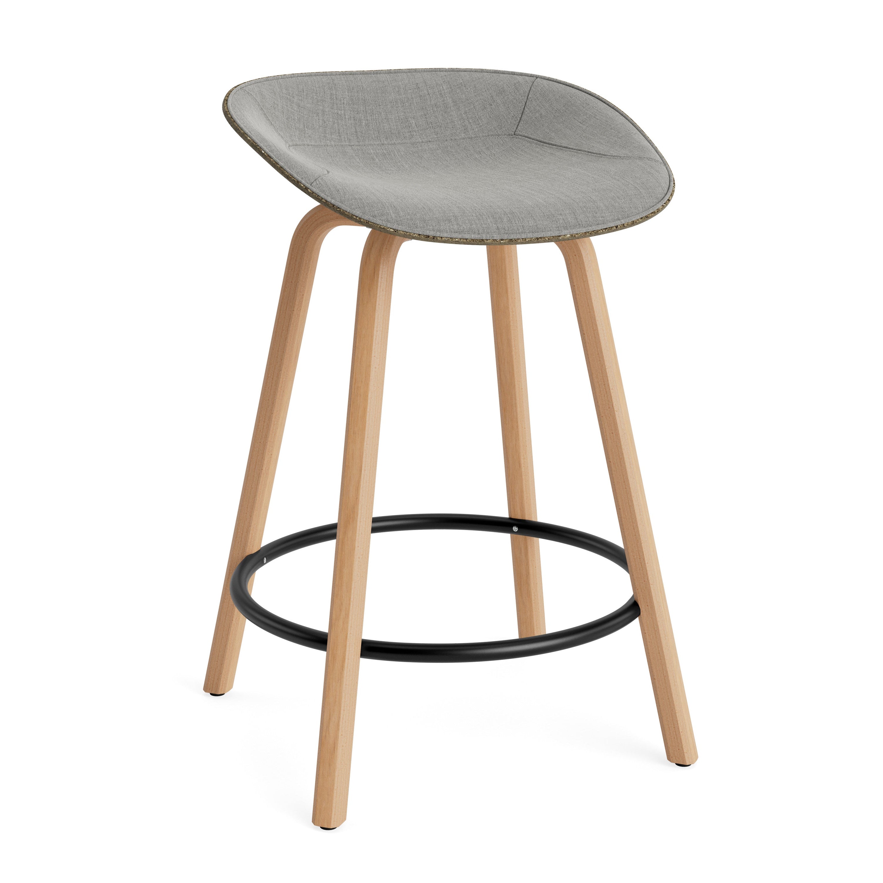 Upholsmotisierte Barrierstuhl Green Matte mit einer Buchenbasis