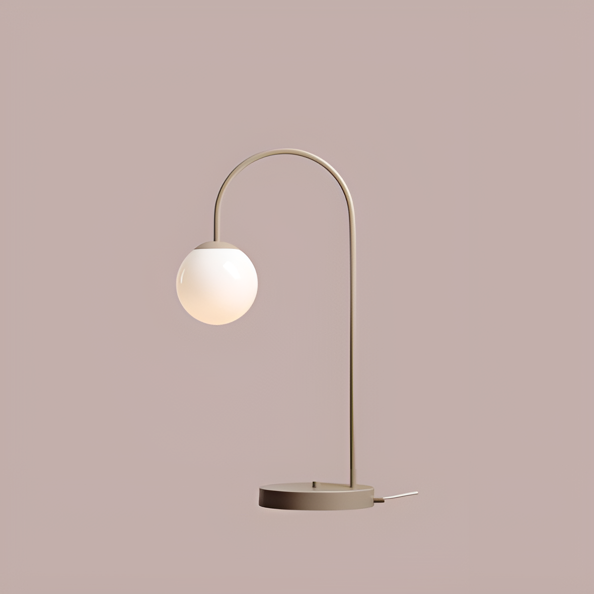 Lampa stołowa UNA beżowy – styl skandynawski