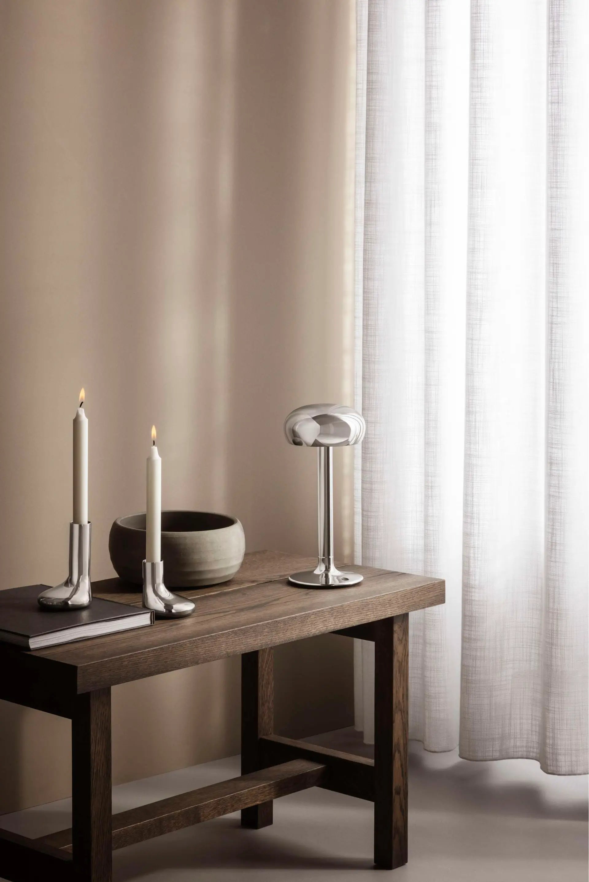 Draagbare lamp EMENDO zilver