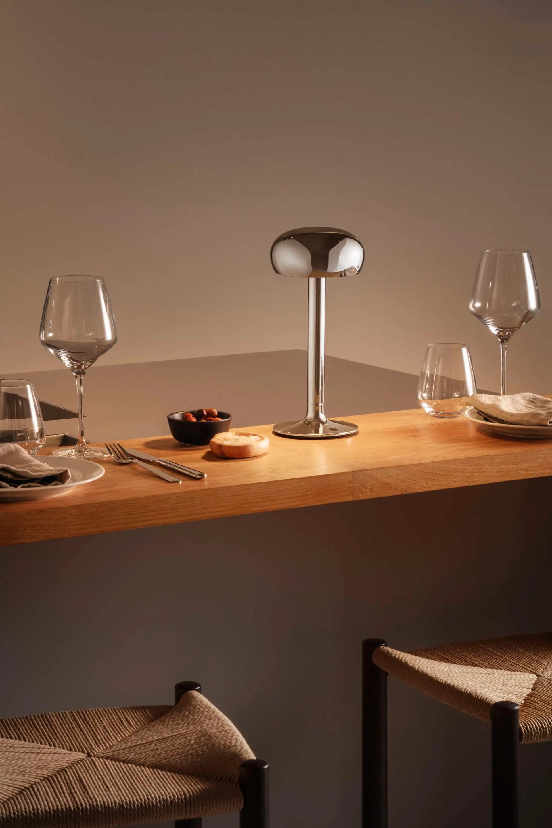 Draagbare lamp EMENDO zilver