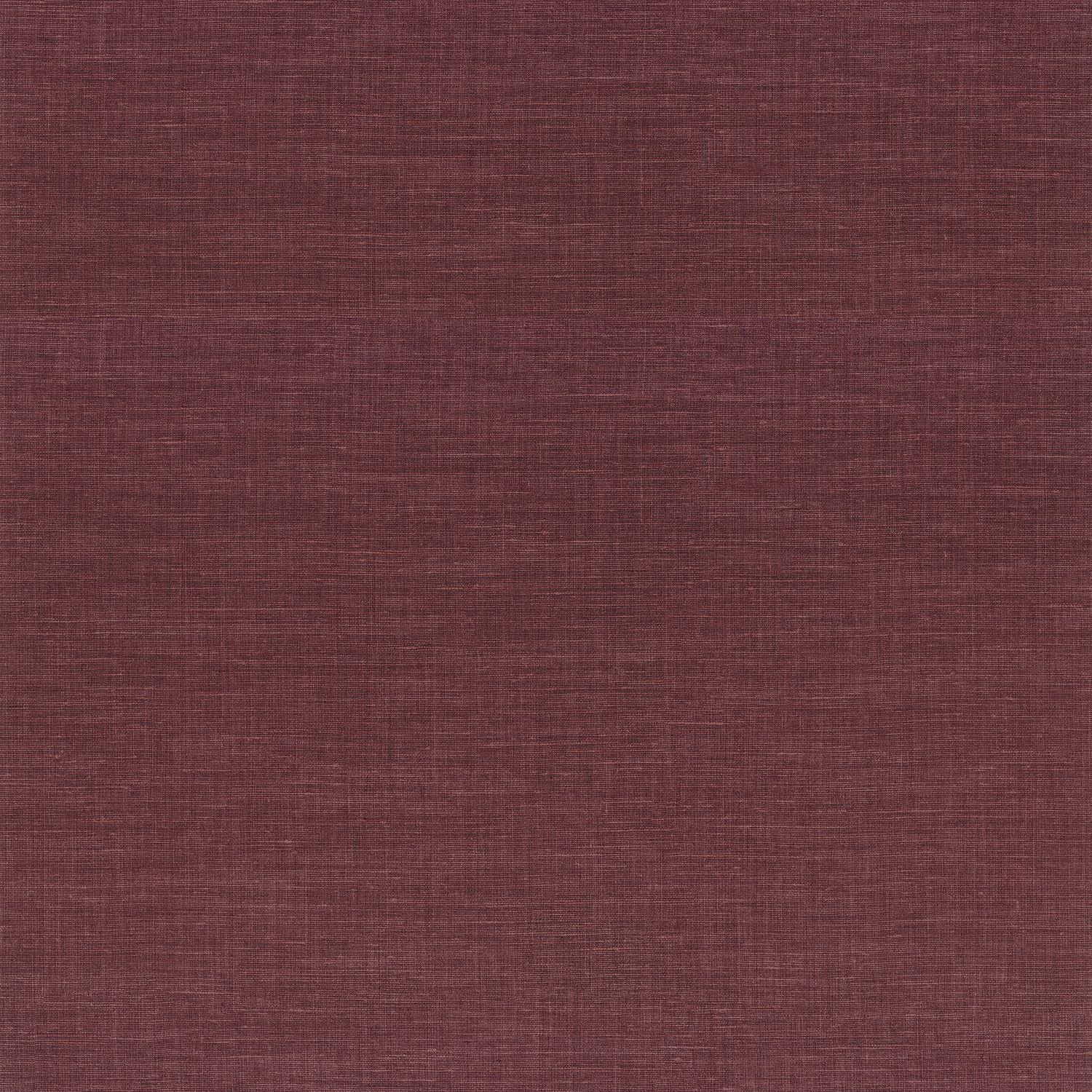 Strukturtapete, die leinenähnliches Gewebe imitiert SHINOK - POURPRE purpurrot