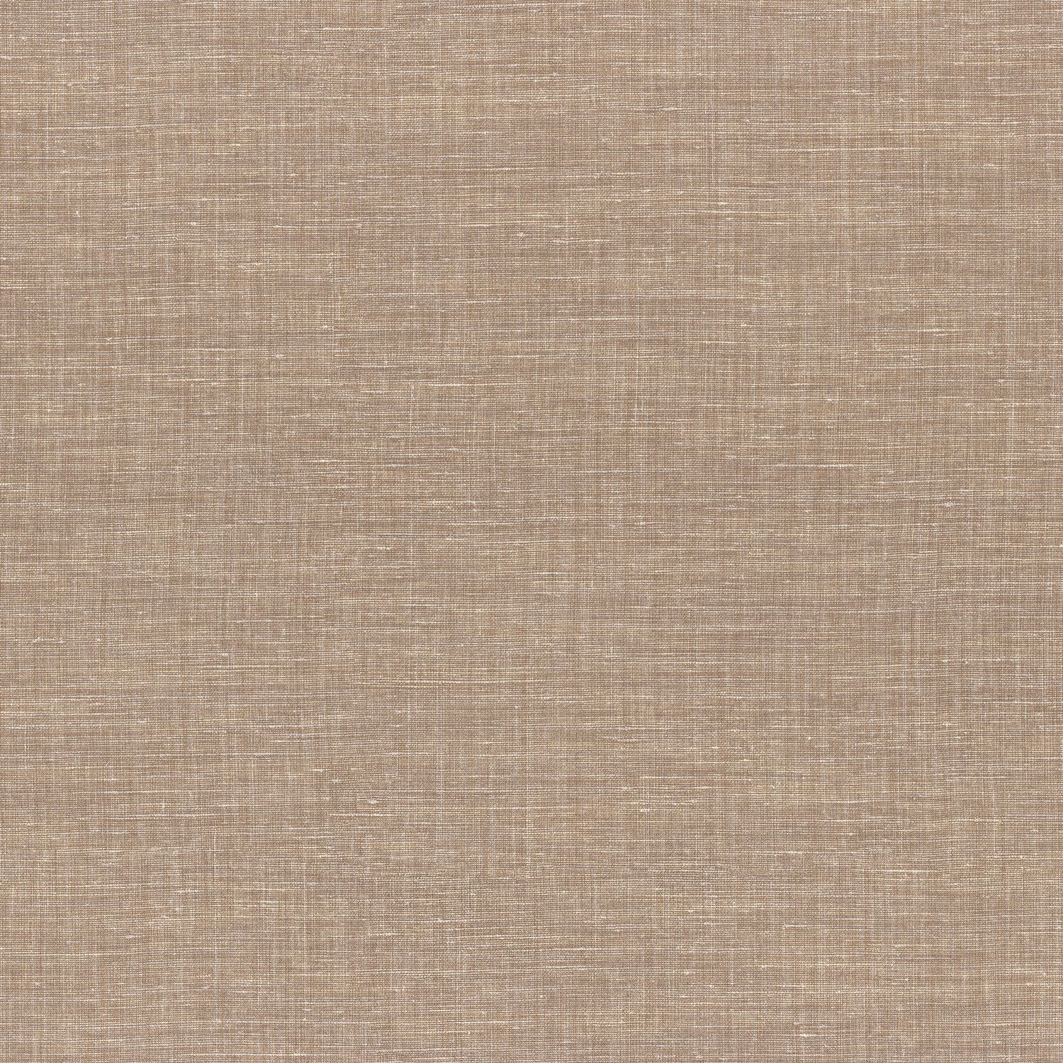 Tapeta strukturalna imitująca lniane płótno SHINOK - BRUN TABAC tytoniowy brąz – Casamance