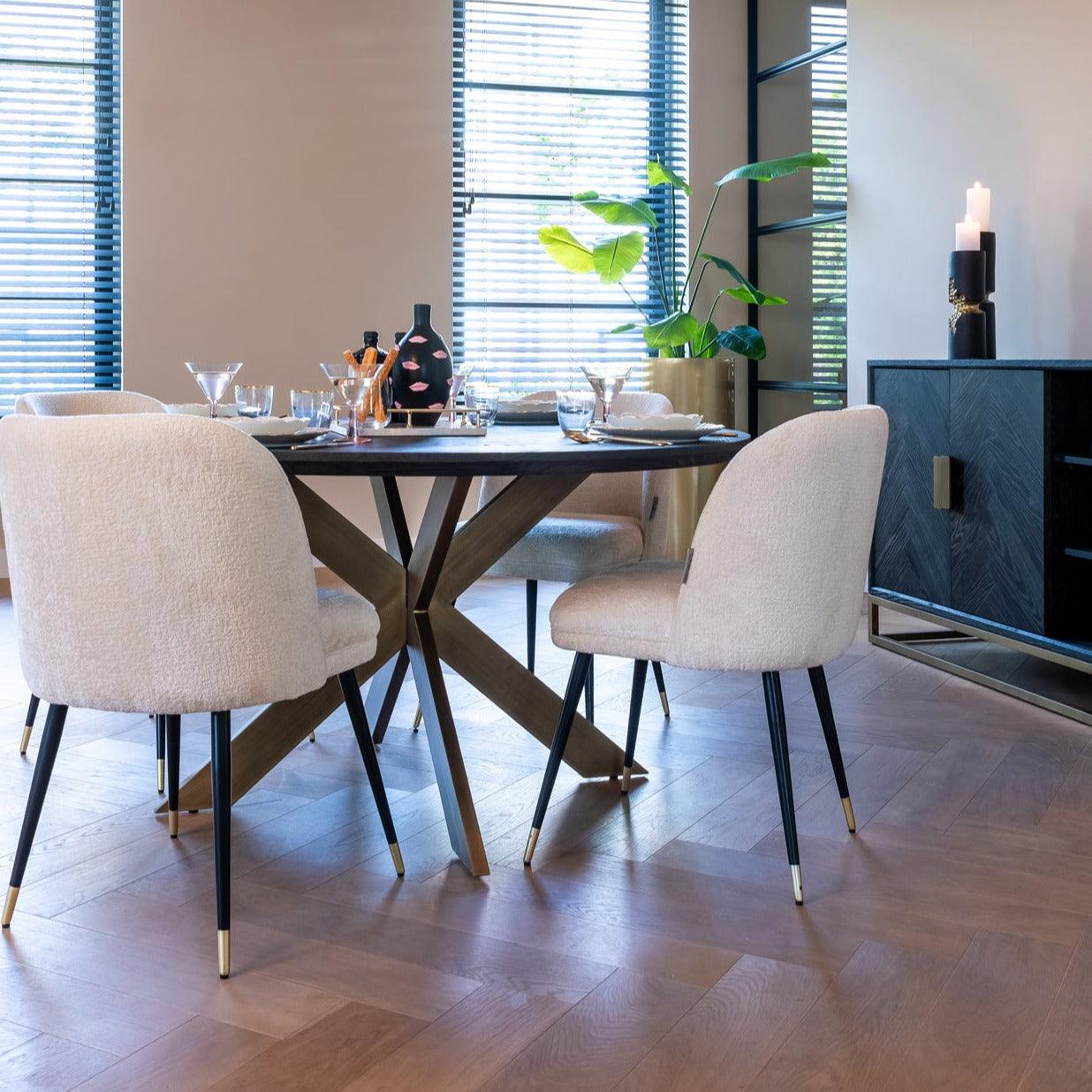 Stół BLACKBONE mosiężny Richmond Interiors Eye on Design