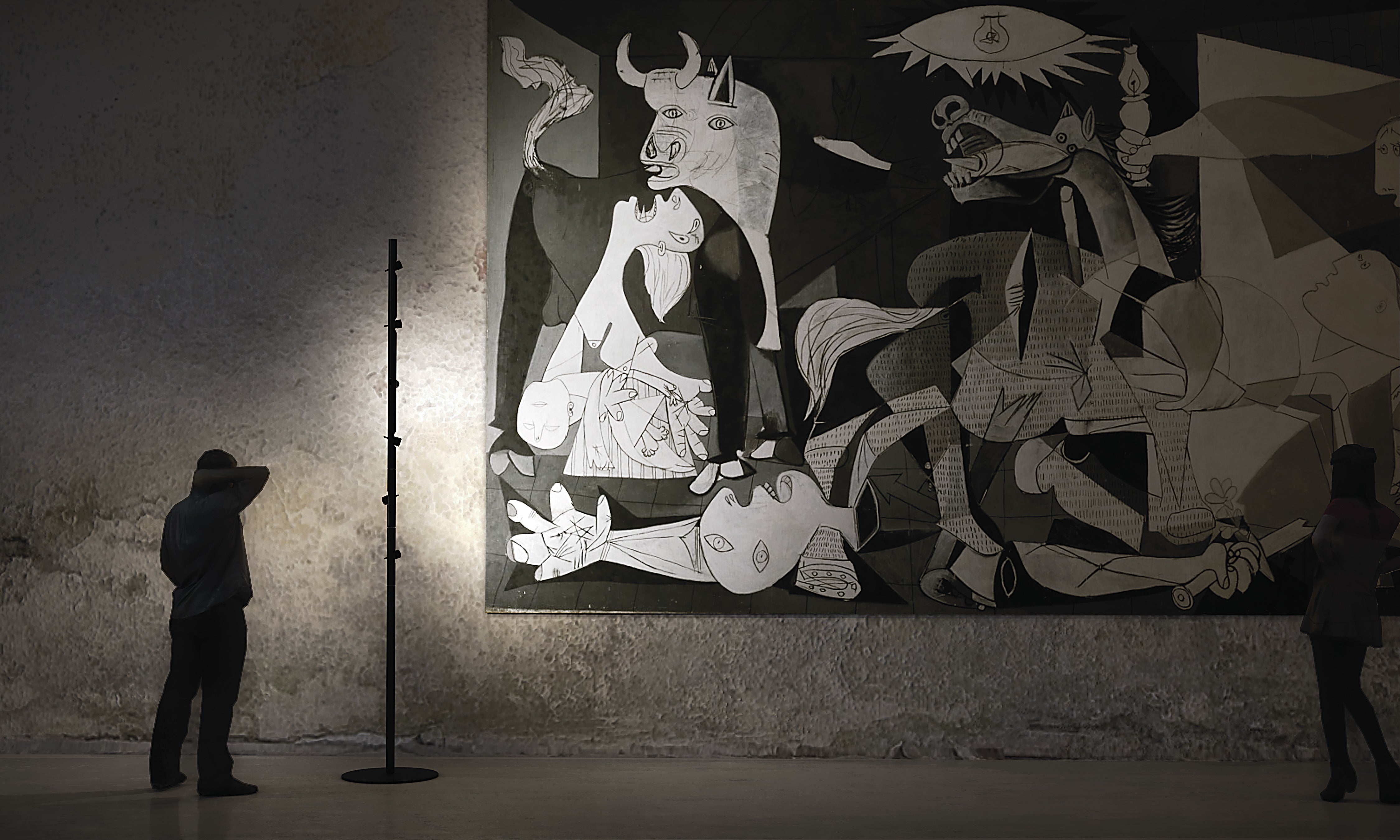 Lampa podłogowa 3-punktowa CALABRONE czarny