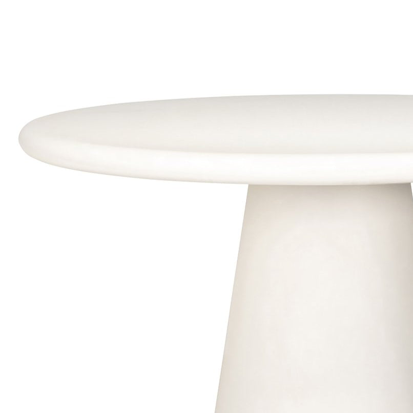 Witte ronde tafel BLOOMSTONE