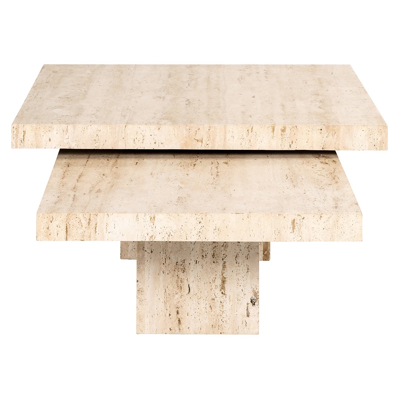 LA CANTERA travertine coffee table set