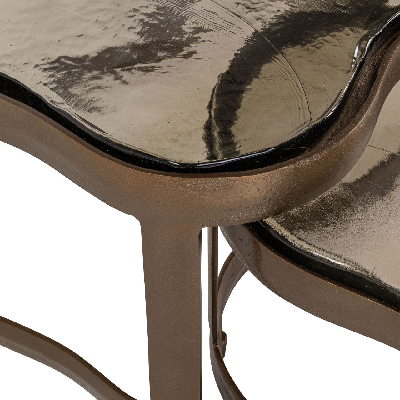 FAIRFIELD set van salontafels antiek goud