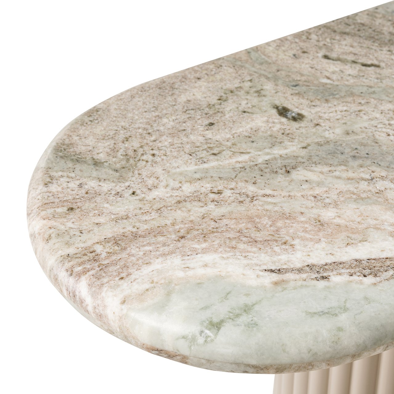 Konsole CORONEL beige mit Marmorplatte