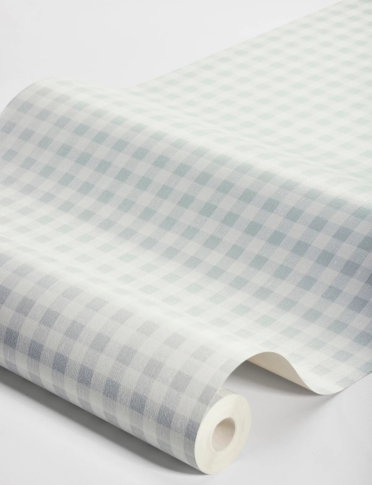 Structuurtapijt dat linnen in ruitpatroon imiteert PICNIC CHECK blauw met wit