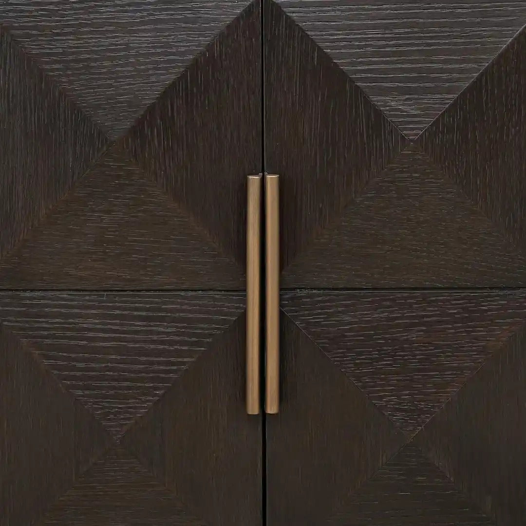 RTV-Sideboard CLAREMONT braun mit beigem Tischplatte