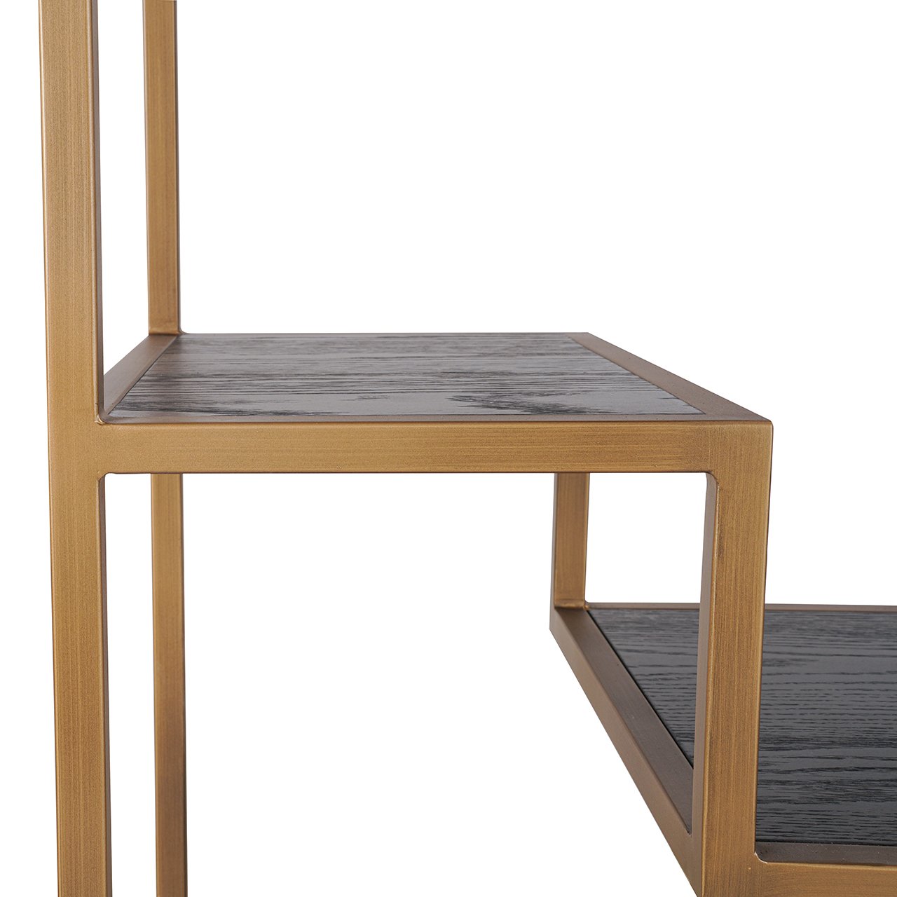 Vitrine CLAREMONT braun mit beigem Stein