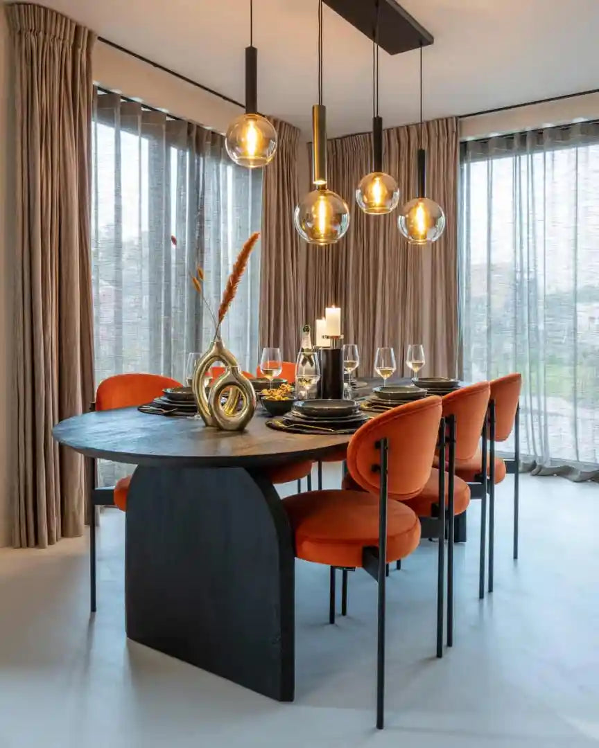 Tisch HUDSON schwarzes Mangoholz