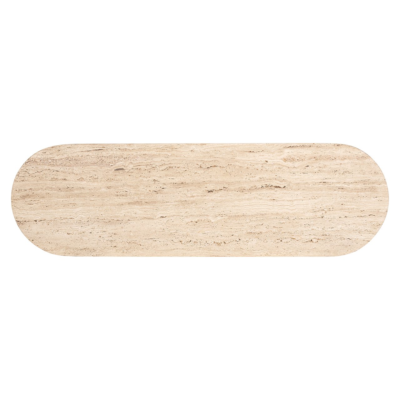 HAMPTON console black with travertine top