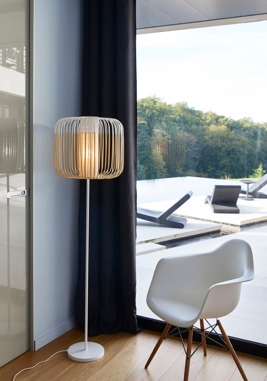 Lampa stojąca BAMBOO biały – Forestier