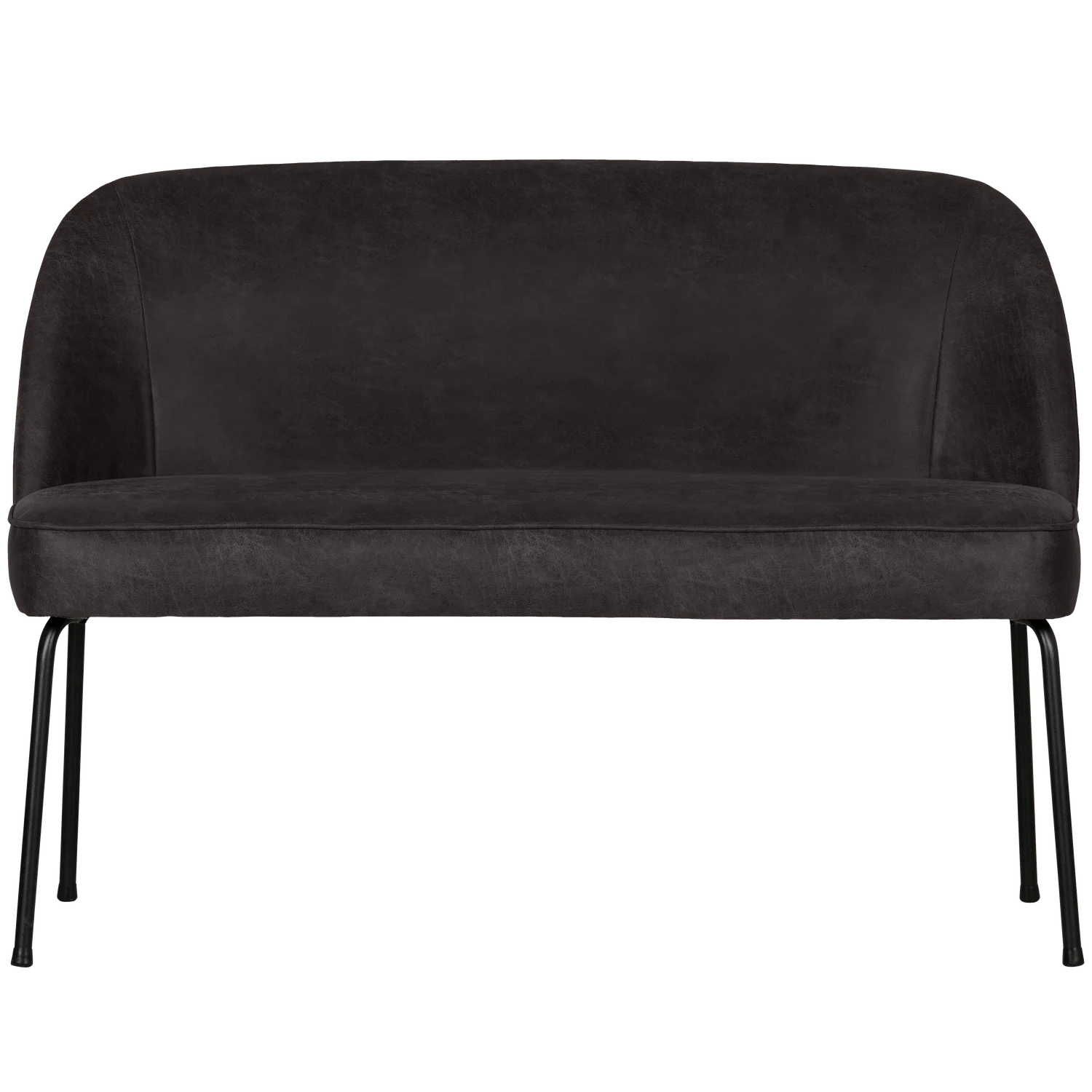 Black Vogue leather bench
