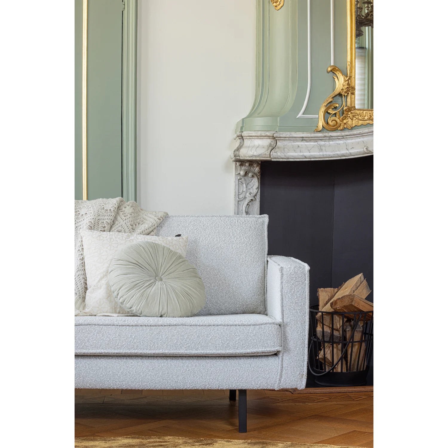 2.5-person sofa Rodeo cream bouclé