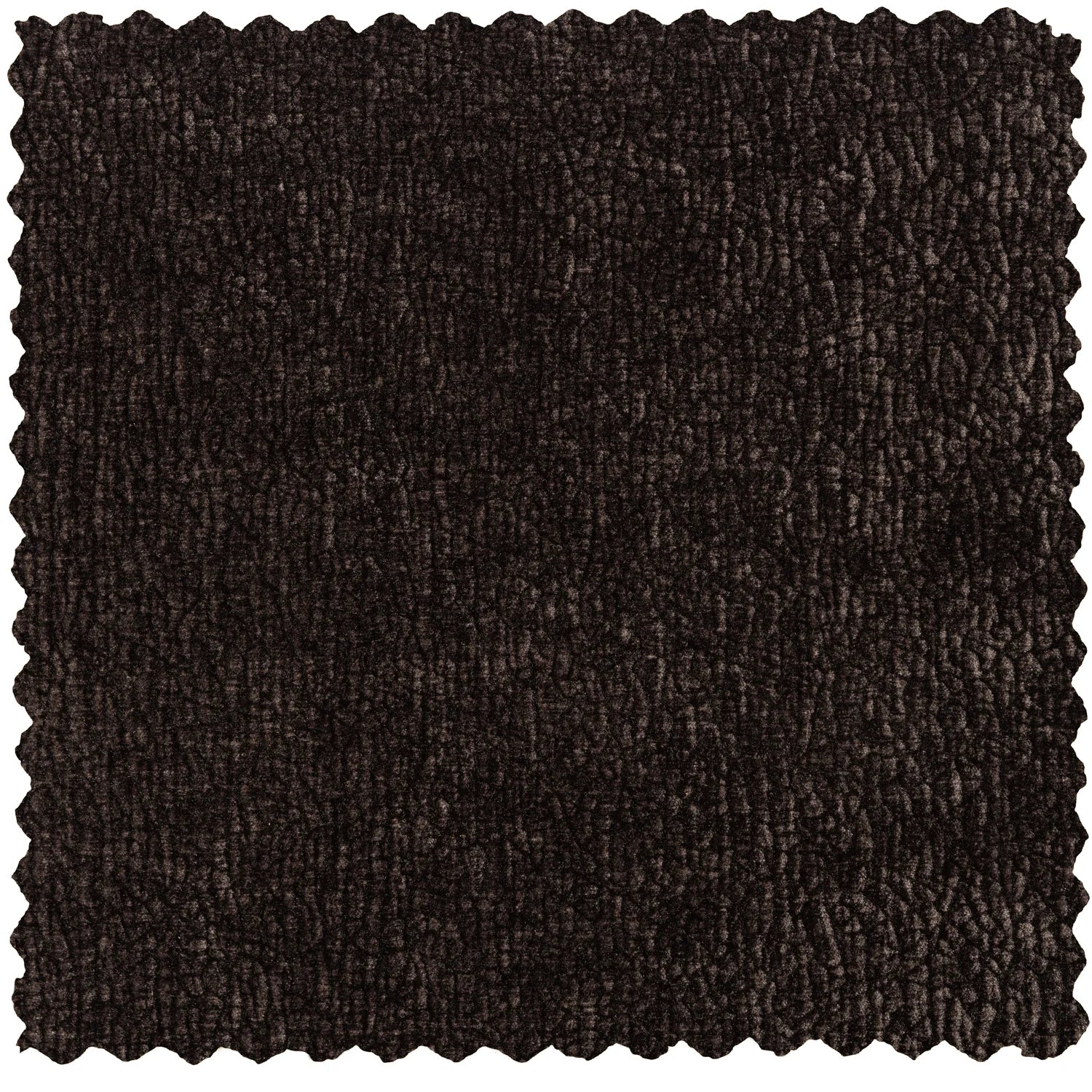 Hocker VOGUE 3D chocolade chenille met zwarte basis
