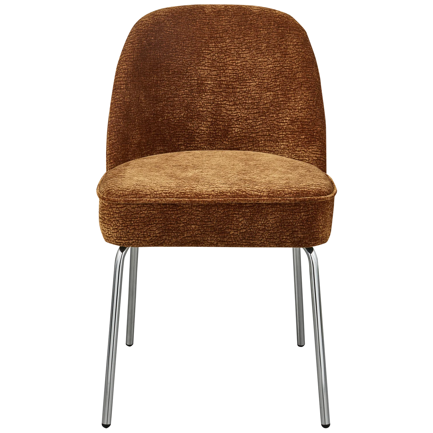 Vogue 3d Brown Chair Szenil mit einer Chrombasis