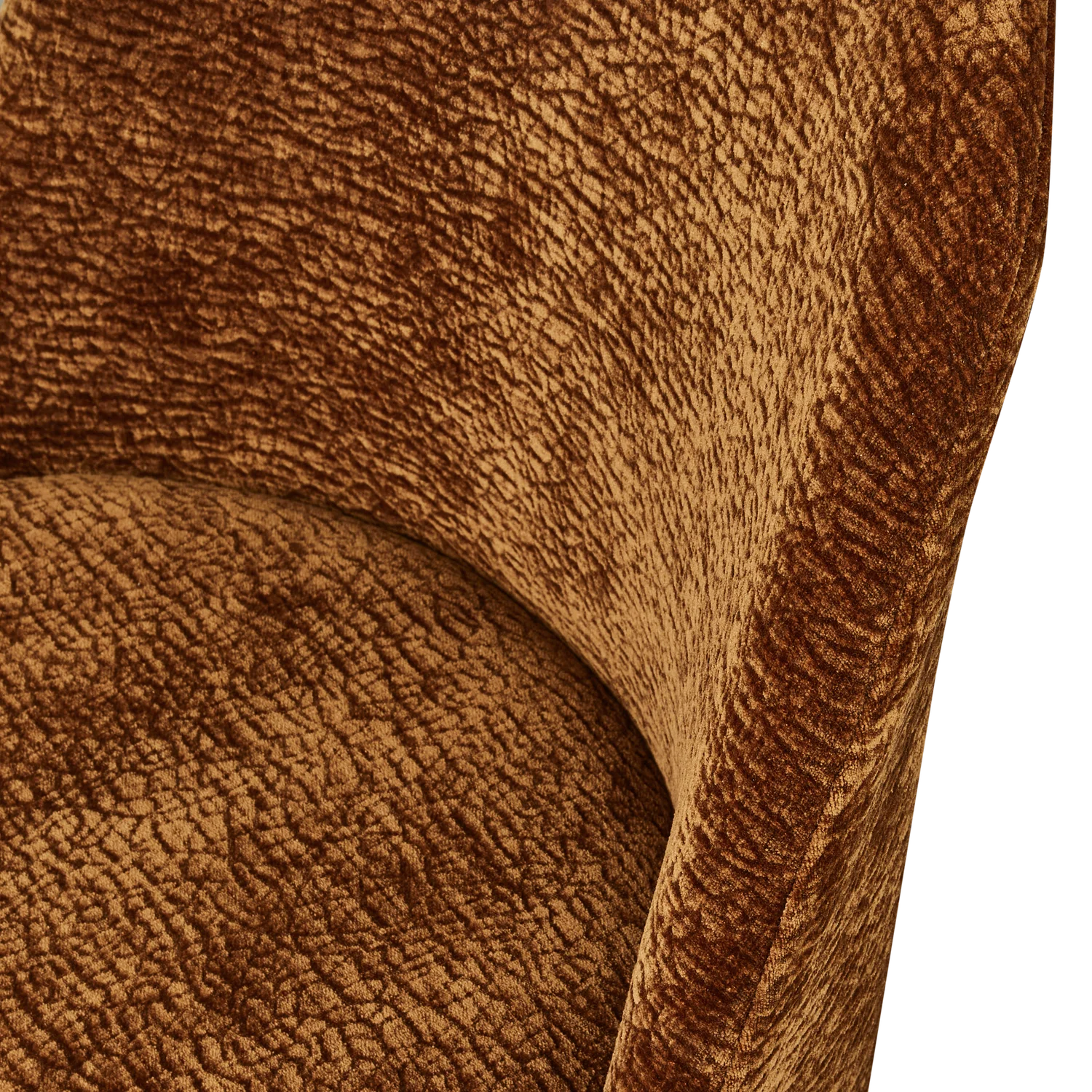 Vogue 3d Brown Chair Szenil mit einer Chrombasis