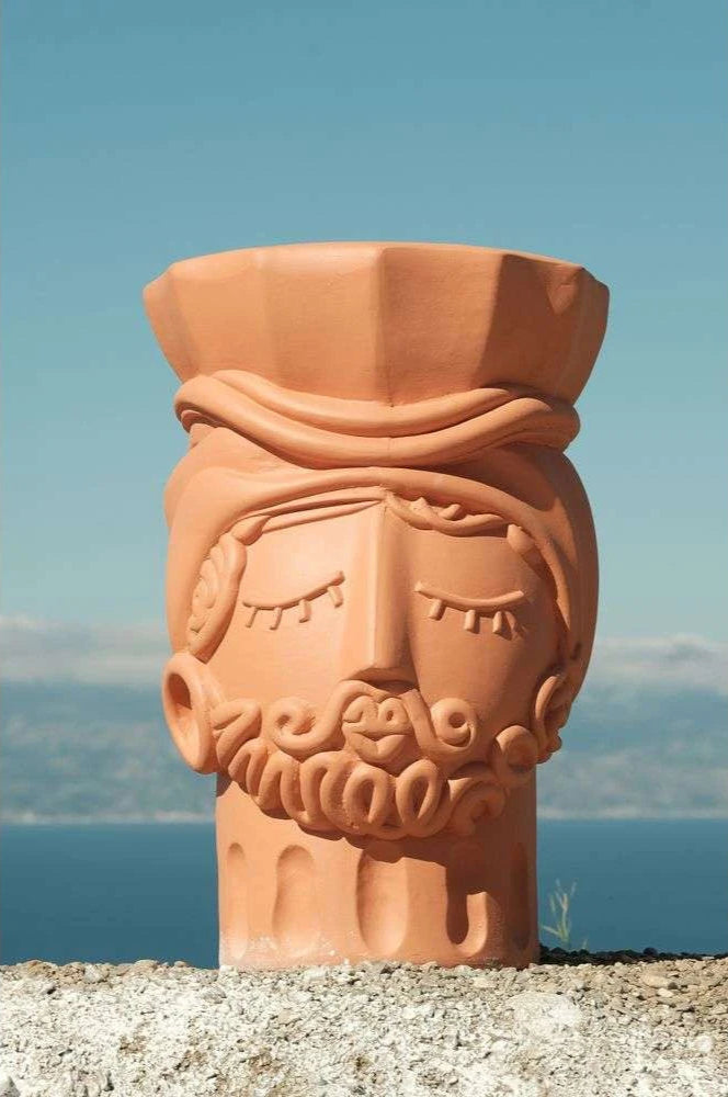 Hocker MAGNA GRAECIA - MAN terrakotta