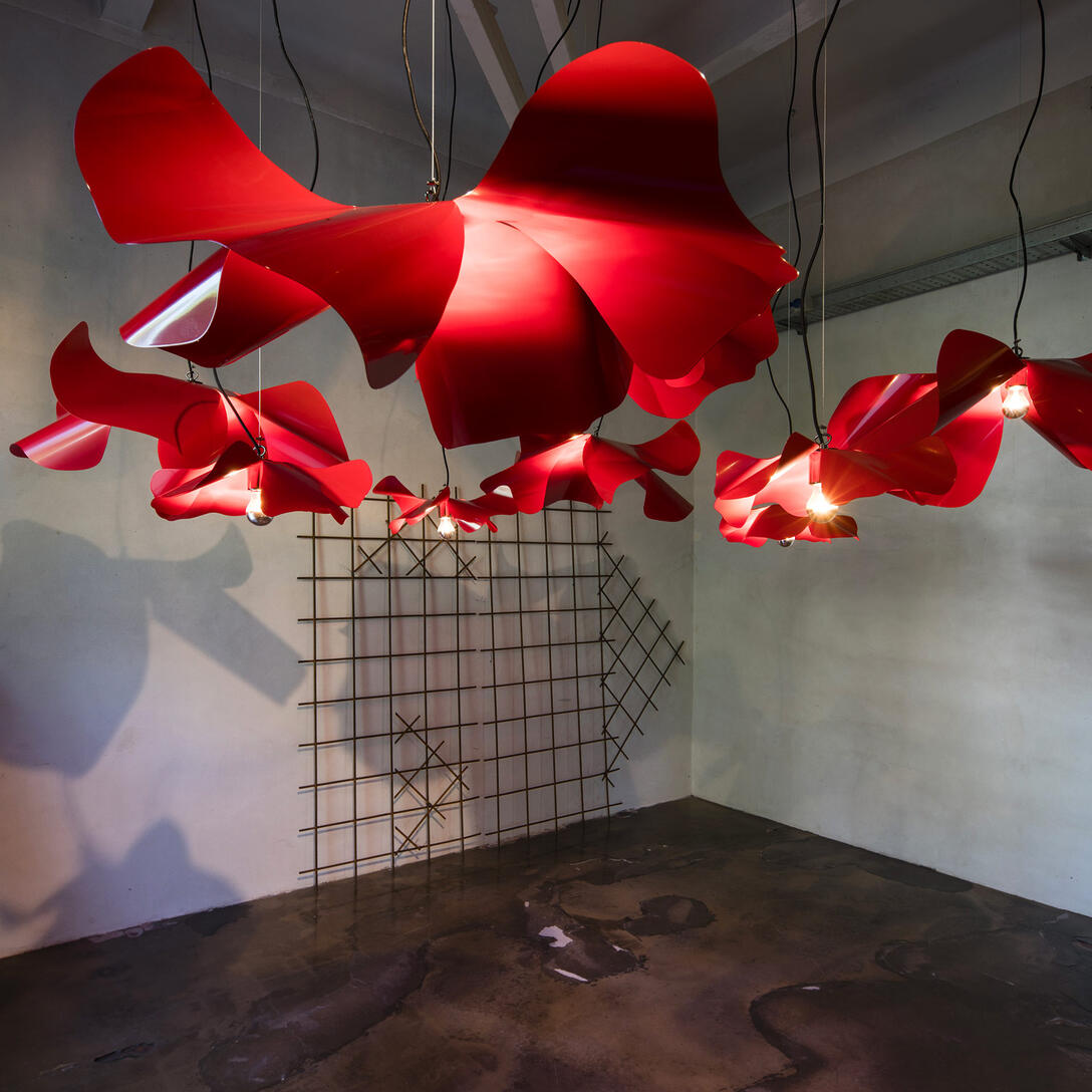 Hanglamp PAPAVERO rood