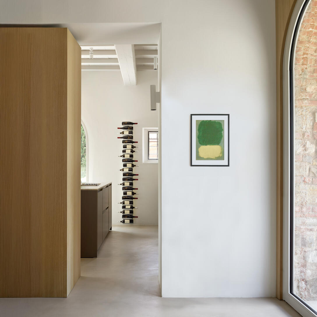 Hanging wine rack PTOLOMEO VINO black