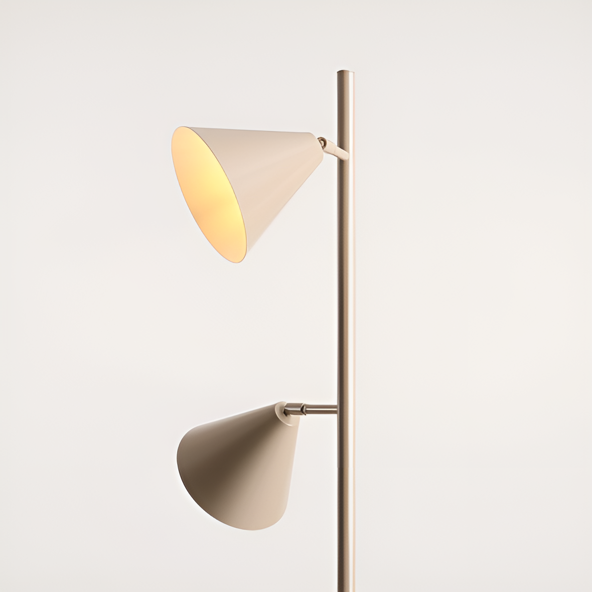Vloerlamp FORM DUO beige