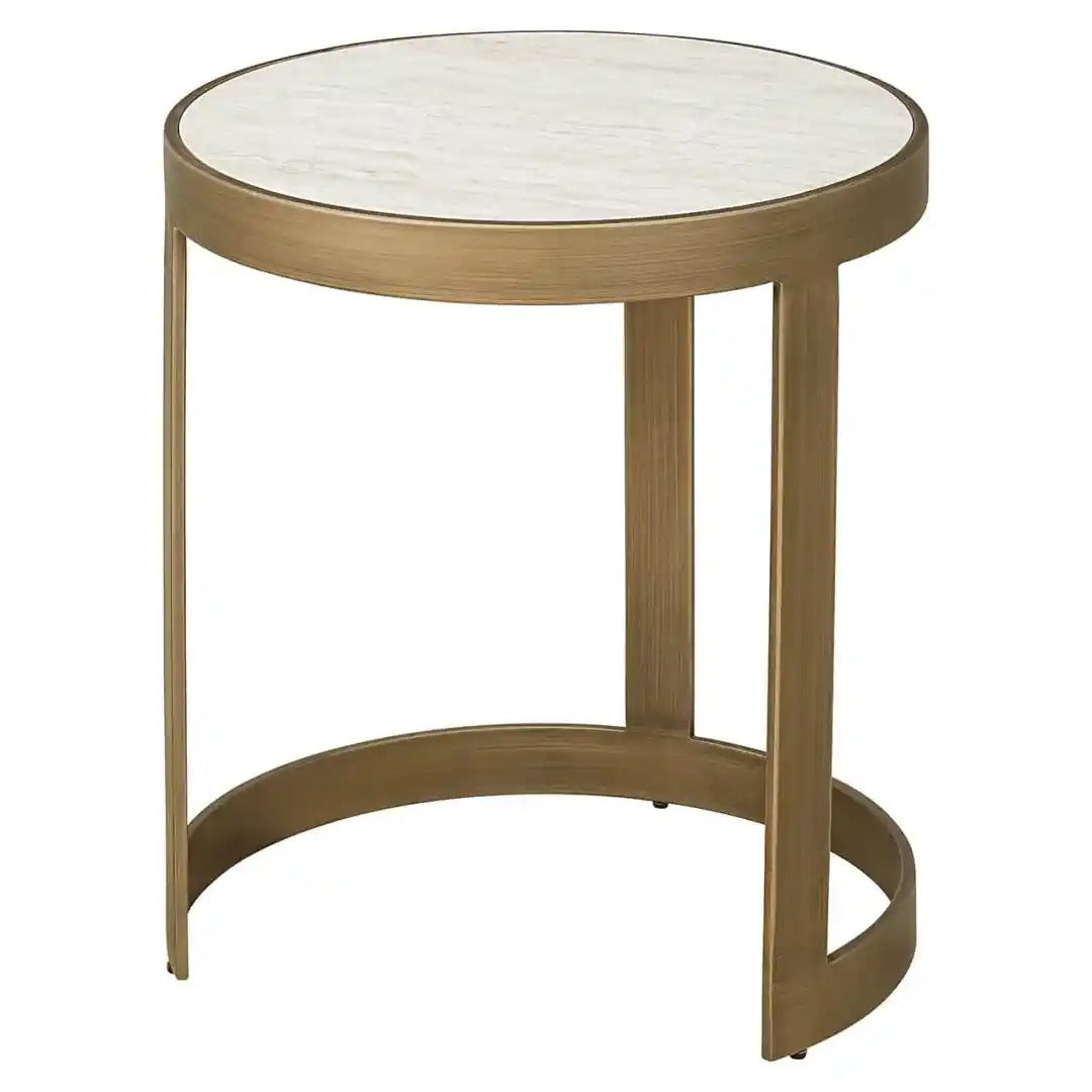 TIVOLI White Side Table Set with Gold