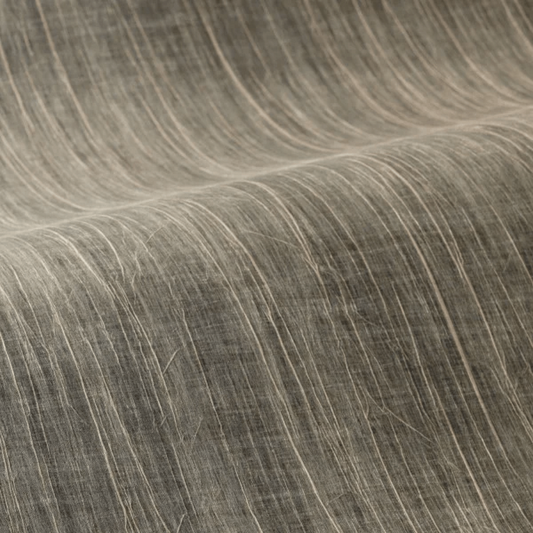 Strukturierte textile Tapete plissiert RAI - TAUPE grau-braun