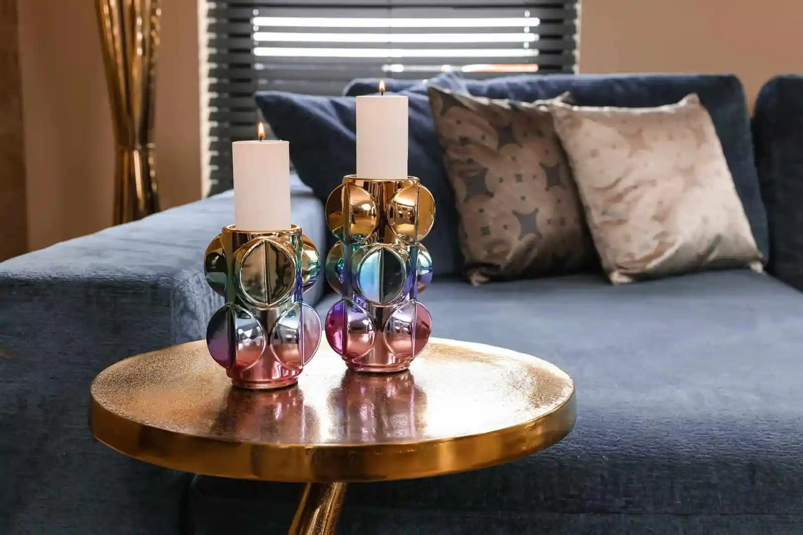 DOLPHIN gold side table