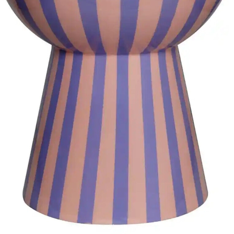 VALERIA Side Table Pink-Purple Stripes