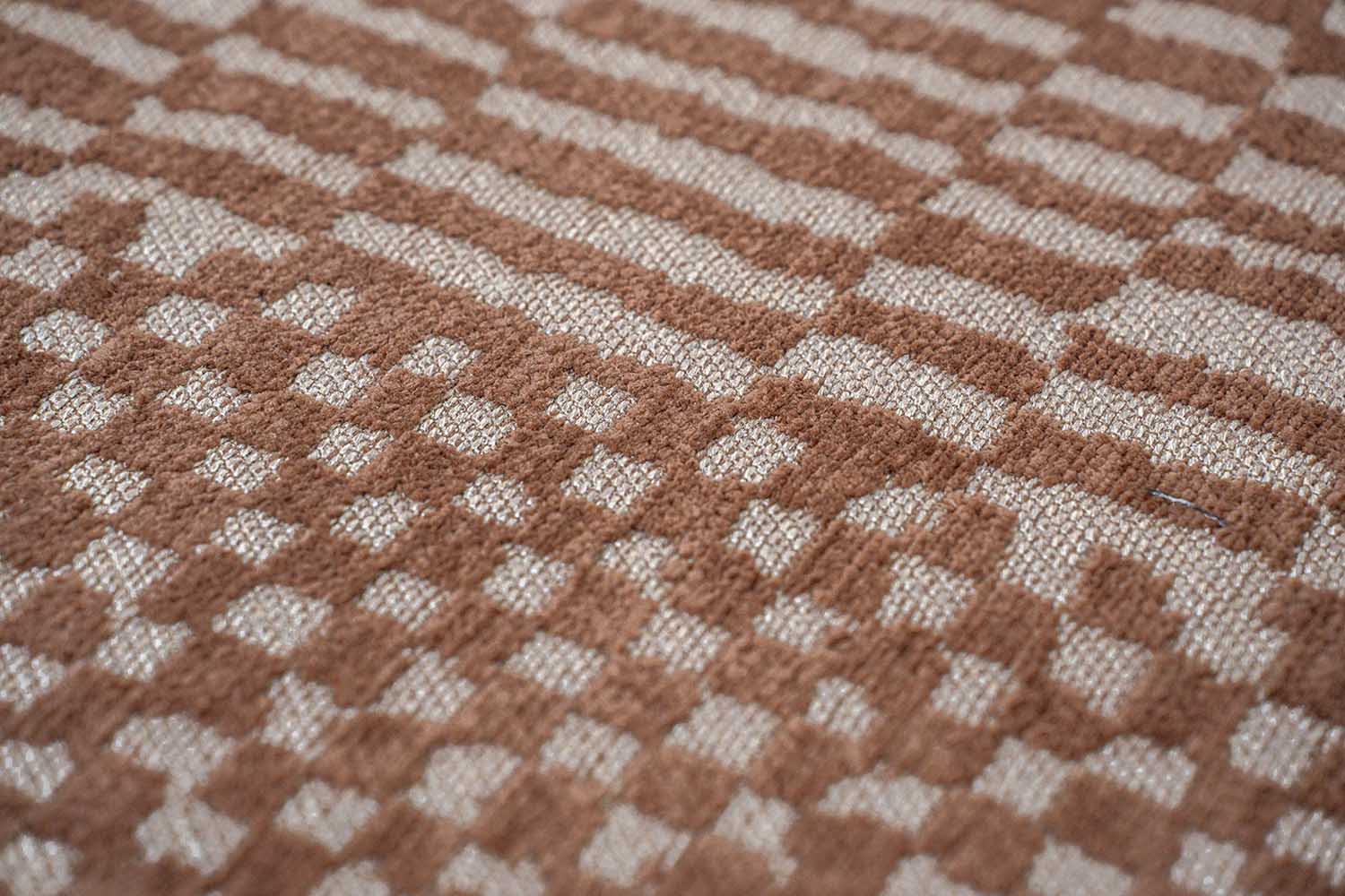 Ovale tapijt BERBER KSAR bruin met beige