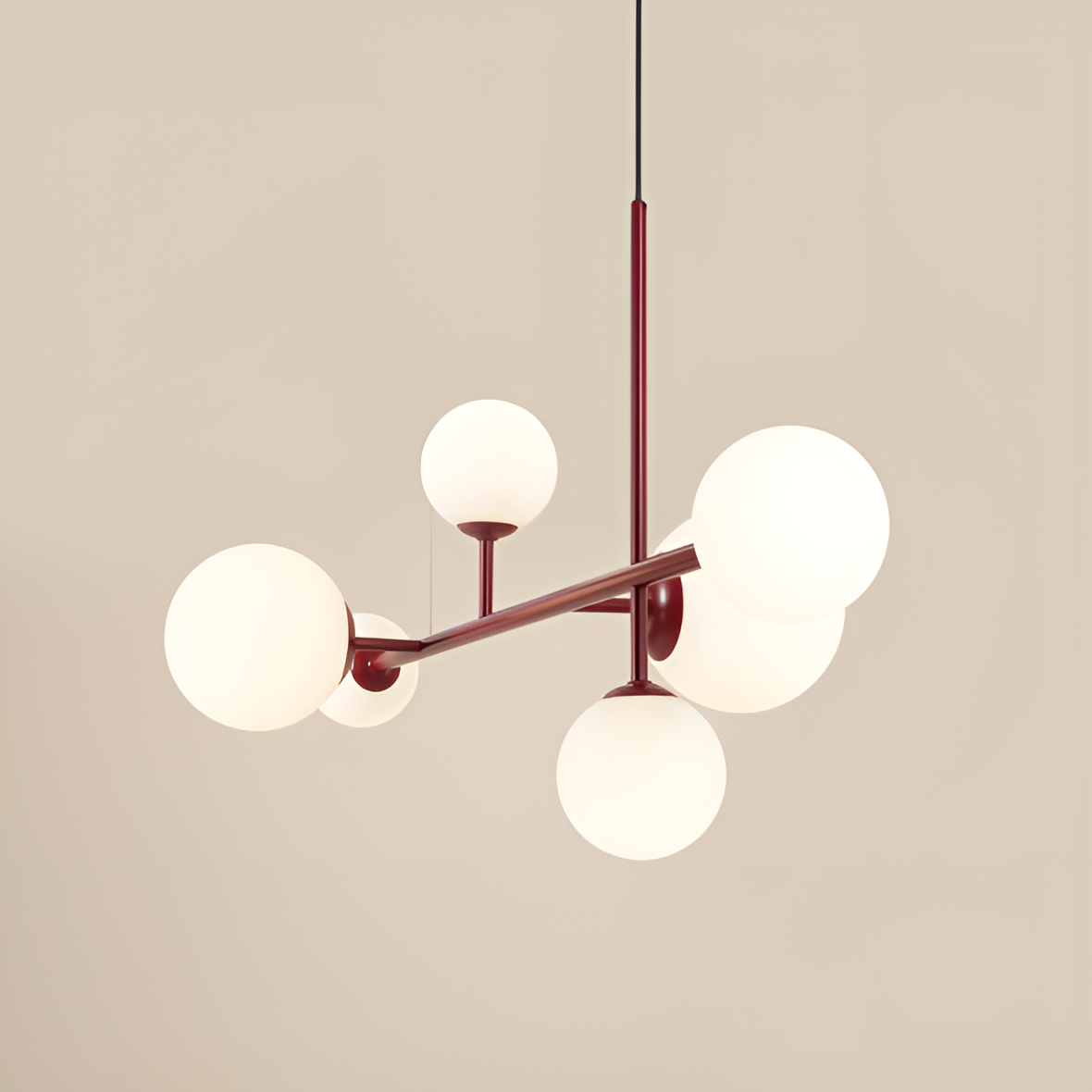 DIONE HEXA Hängelampe rot