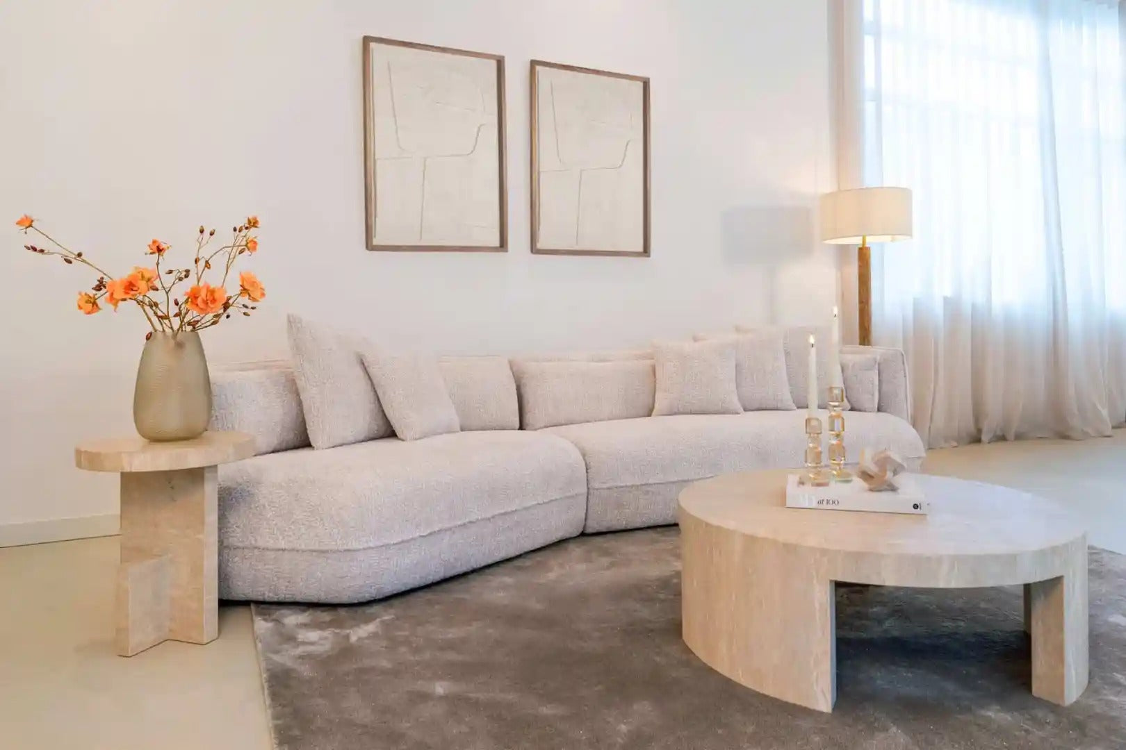 Beistelltisch BILTMORE beige Travertin