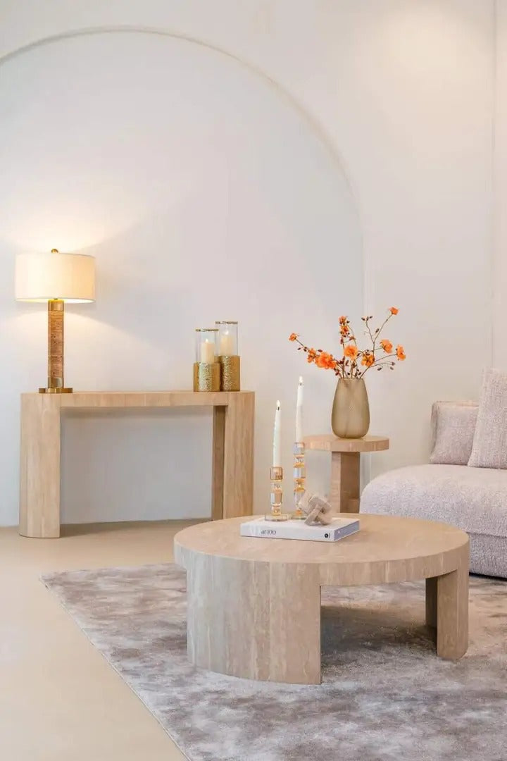 Konsol BILTMORE beige travertin