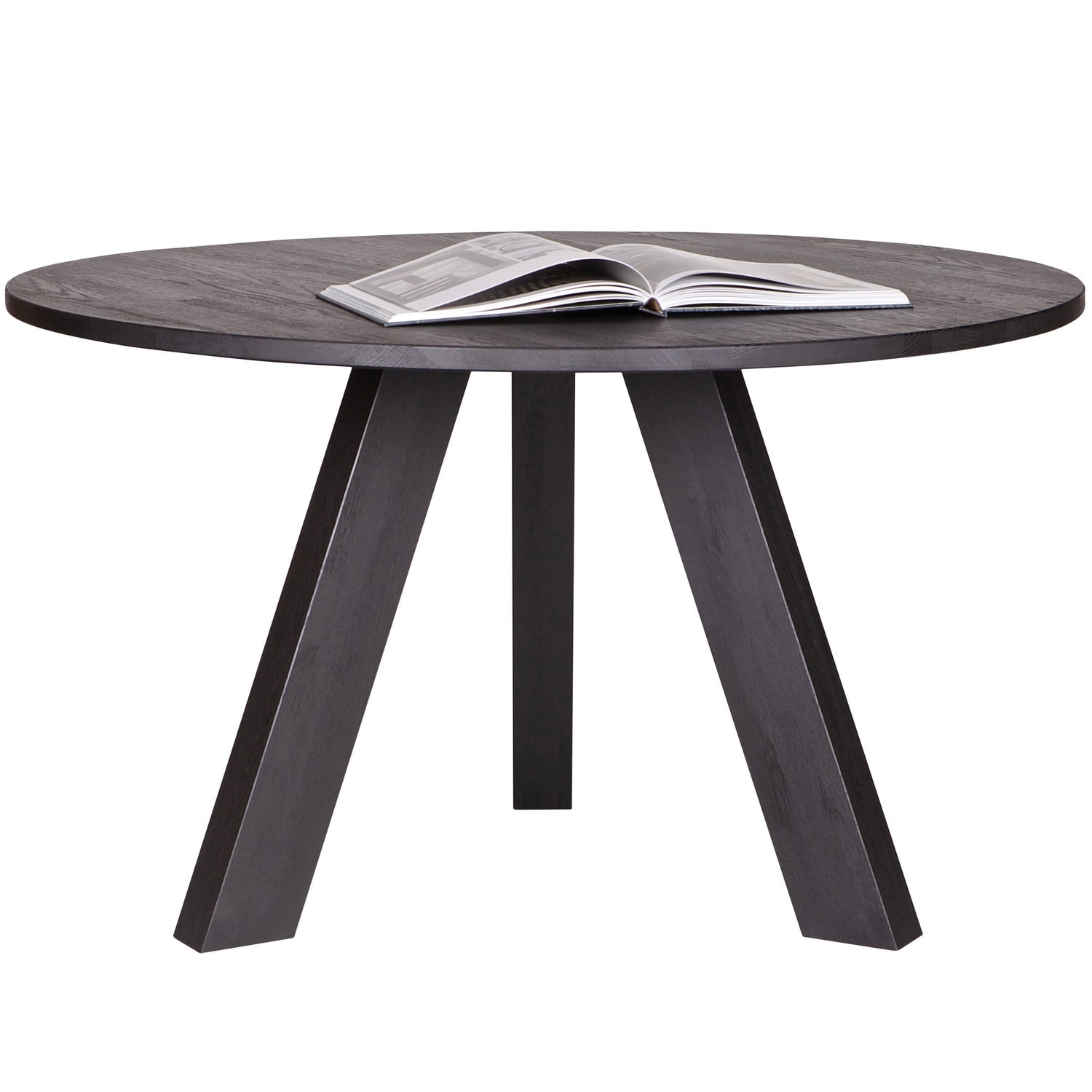 Round Table RHONDA TRIO Black Oak Wood