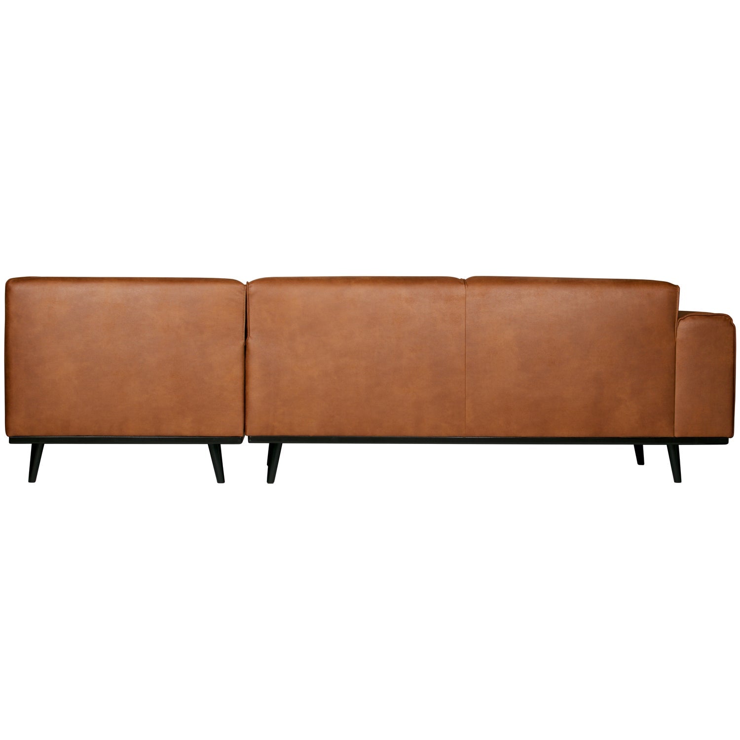 Right-facing Corner Sofa STATEMENT in Cognac Leather