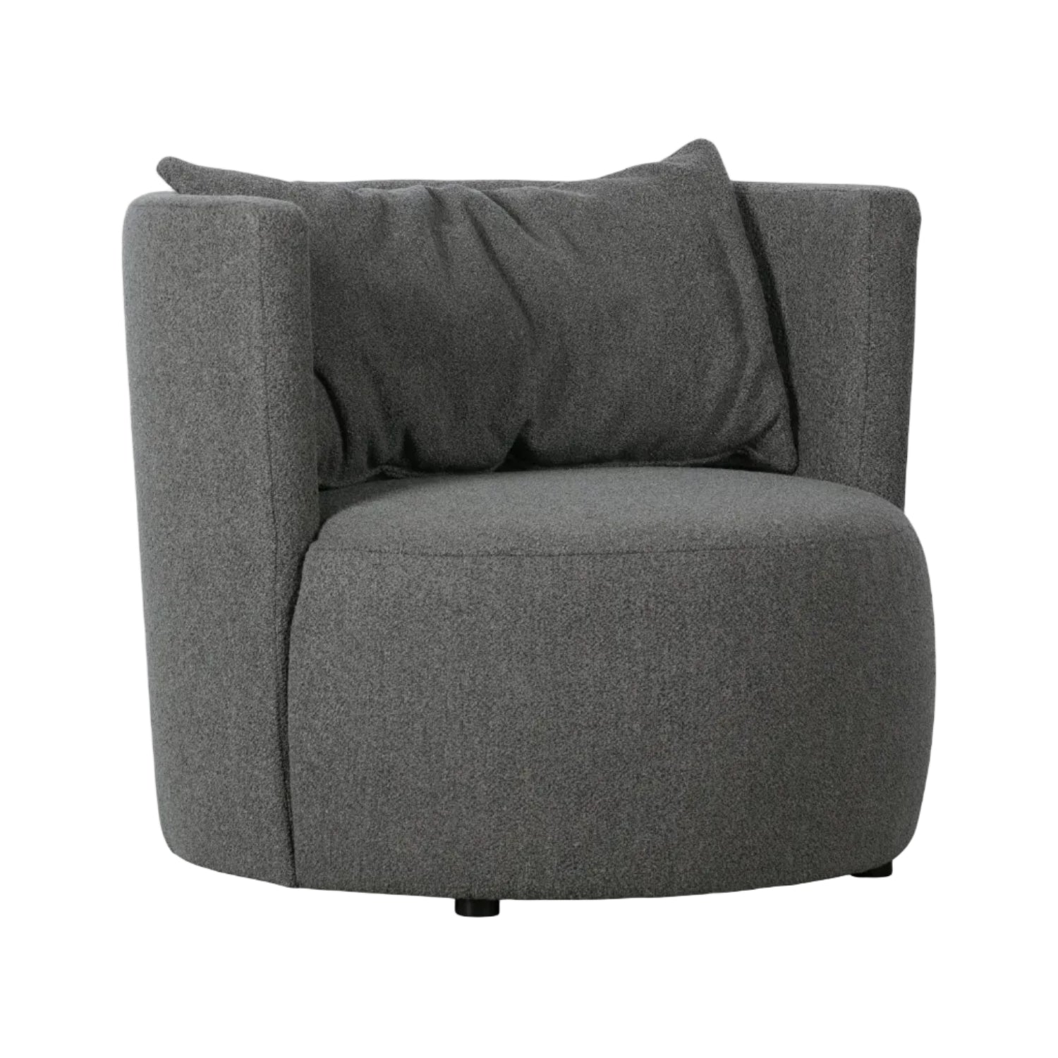 Fotel EXPLORE ciemnoszary bouclé – Woood